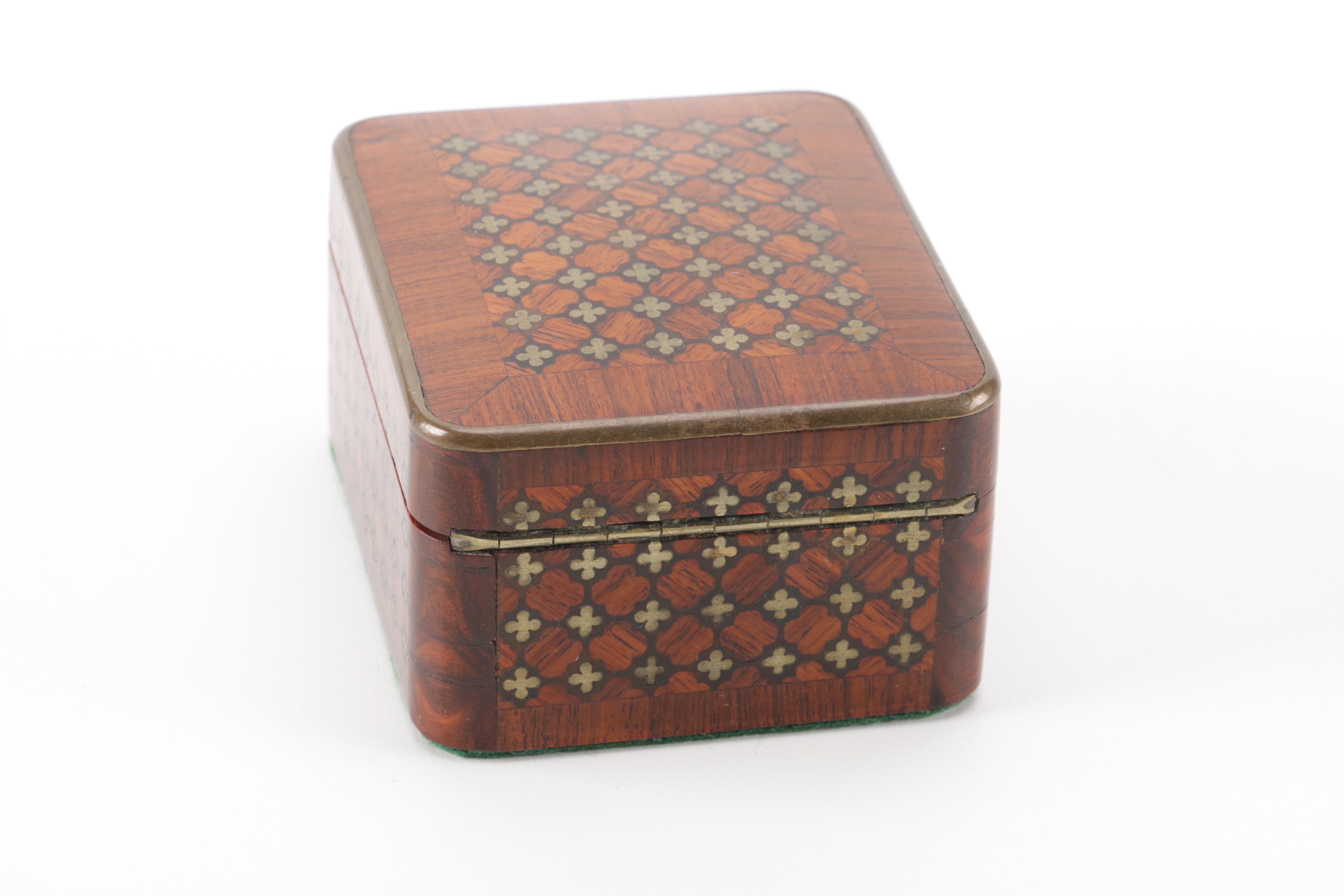 French Marquetry Jewelry Box