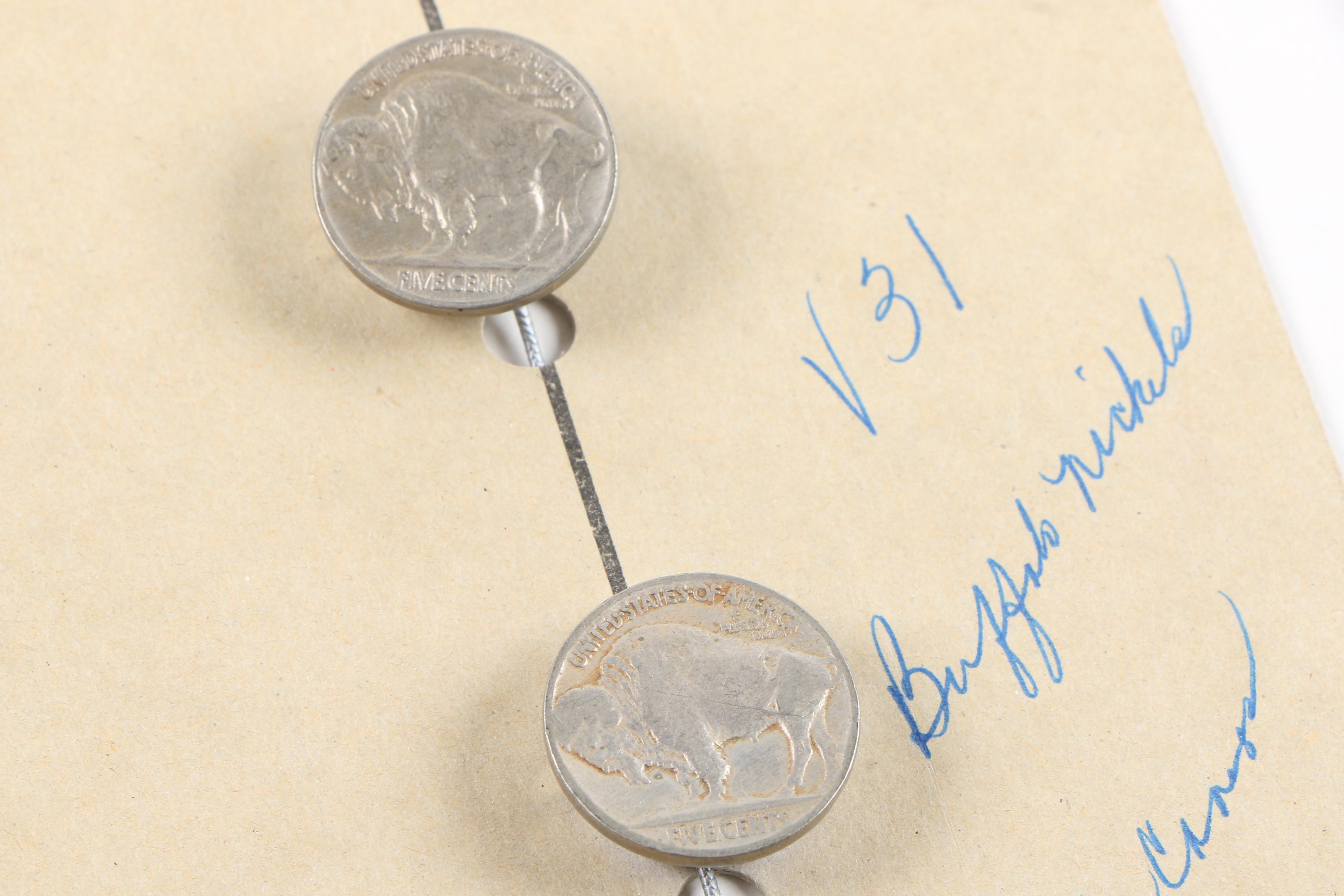 Buffalo Nickle Button Covers by Snaz & Co.