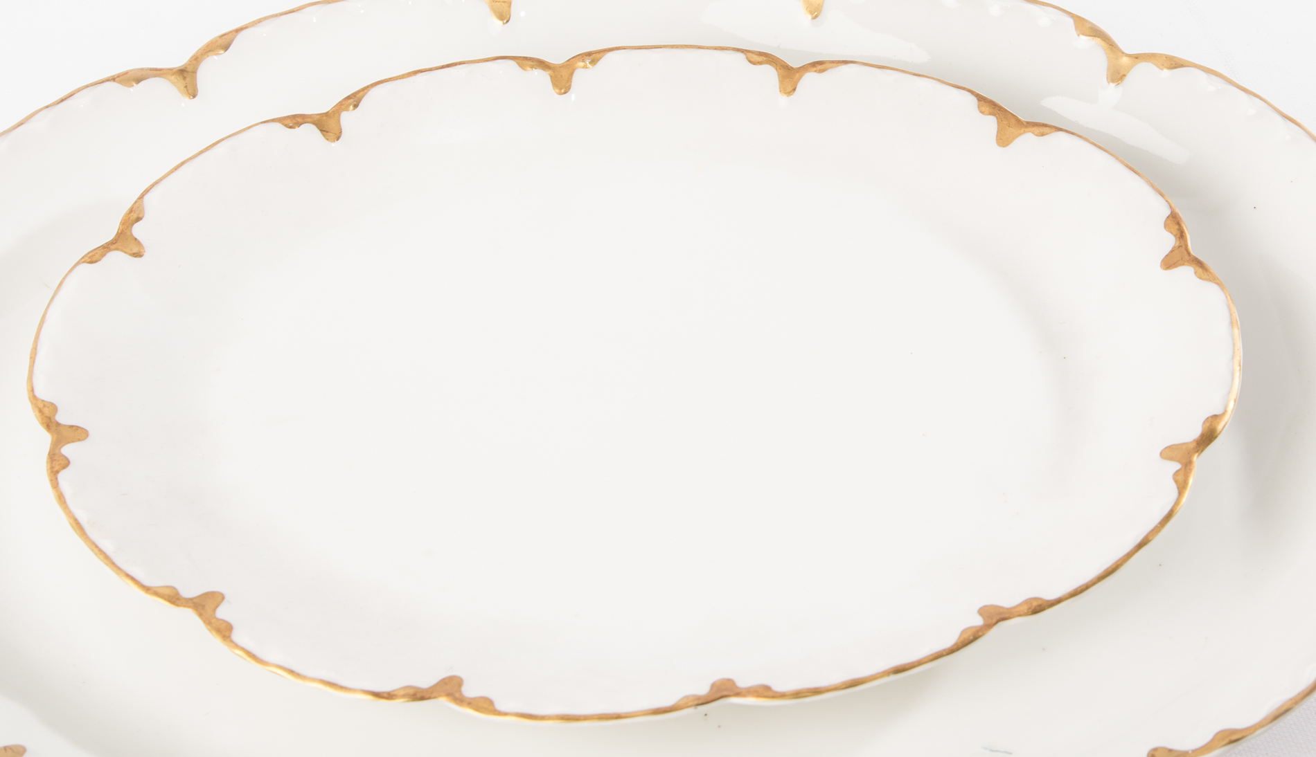 Haviland and Co. France Limoges Gold Trim "Ranson" Serving Pieces