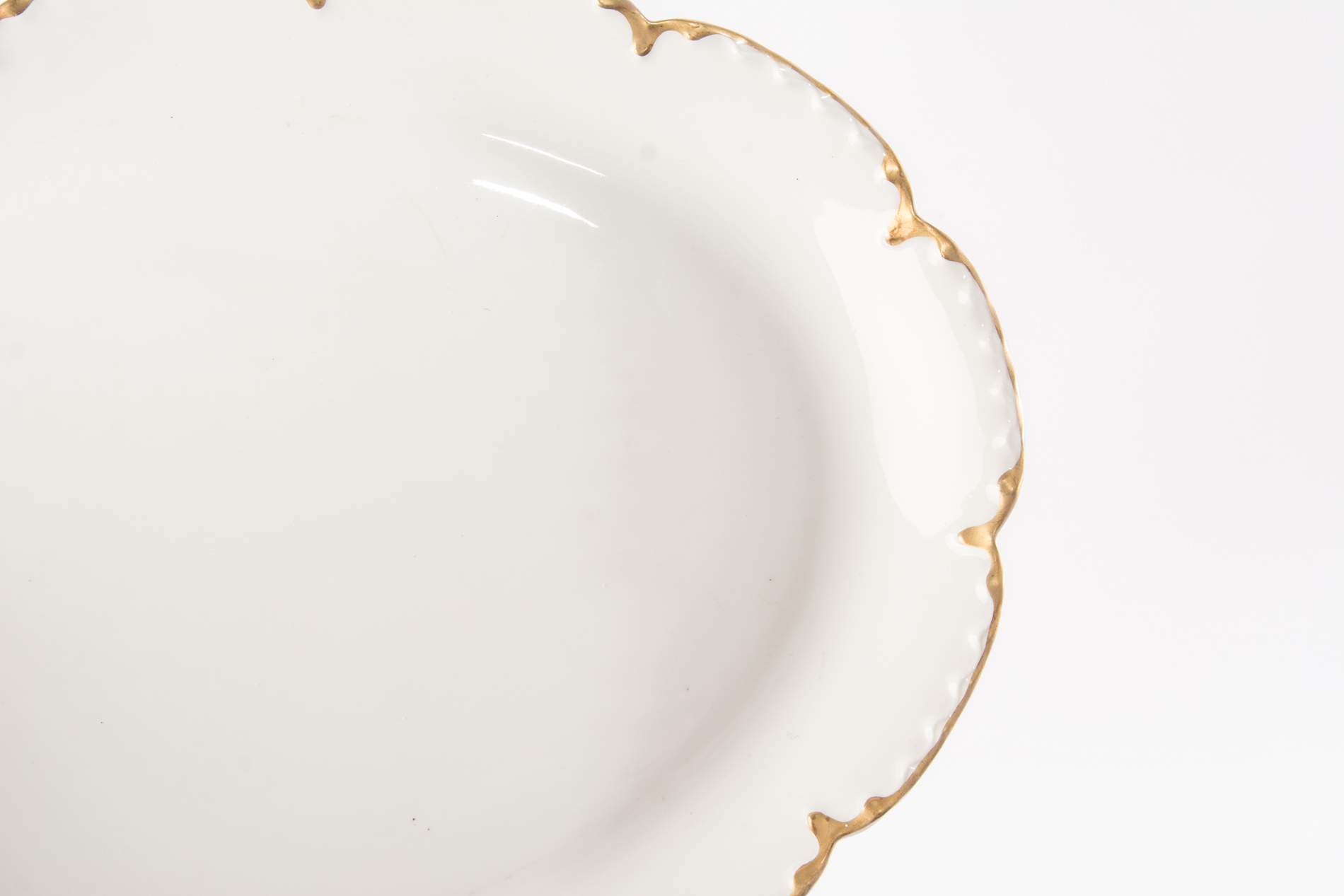 Haviland and Co. France Limoges Gold Trim "Ranson" Serving Pieces