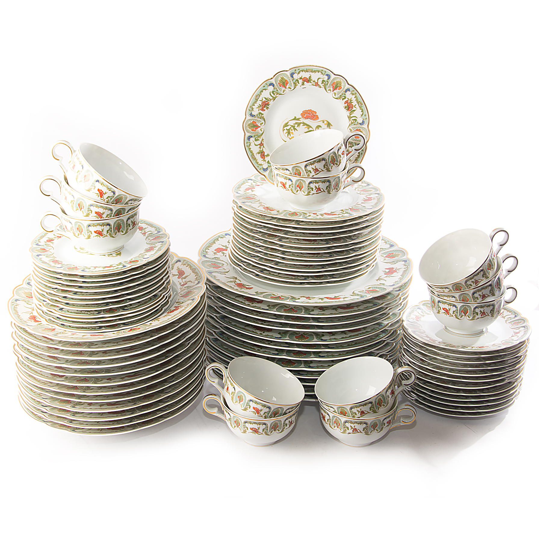 Mozart "Chantoung" Chas Field Haviland Limoges Place Settings for Twelve