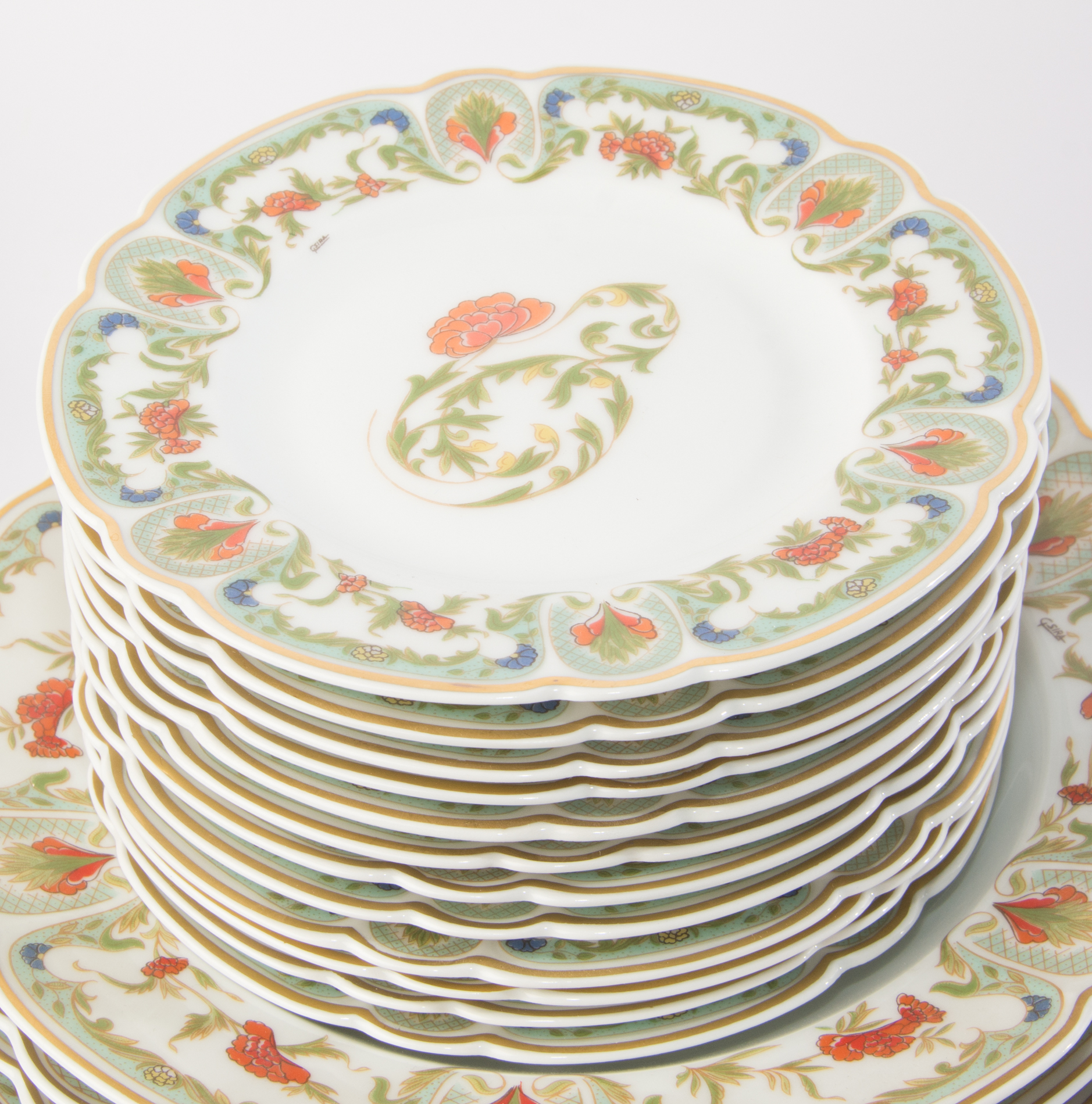 Mozart "Chantoung" Chas Field Haviland Limoges Place Settings for Twelve