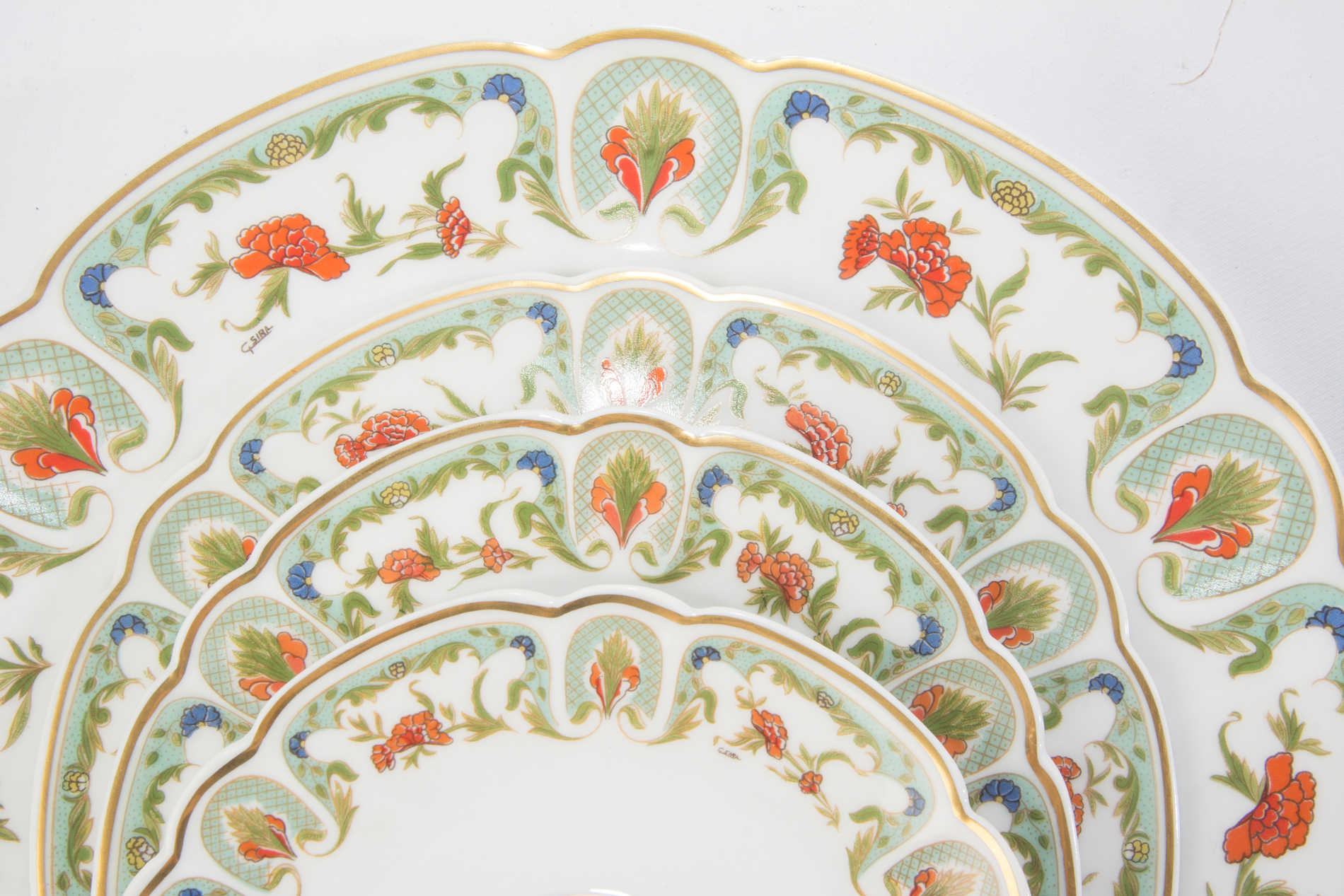 Mozart "Chantoung" Chas Field Haviland Limoges Place Settings for Twelve