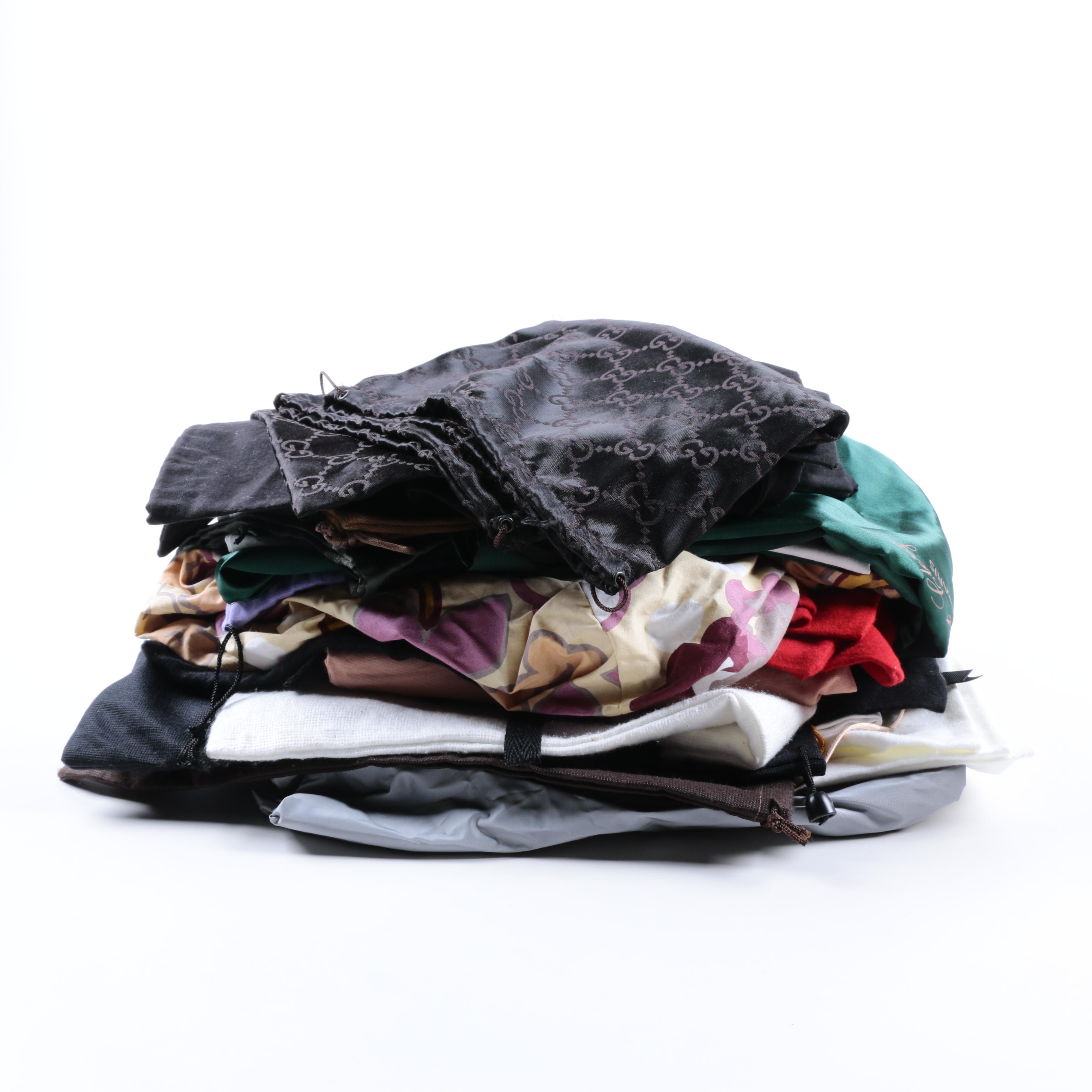 Designer Dust Bags Including Louboutin and Chanel