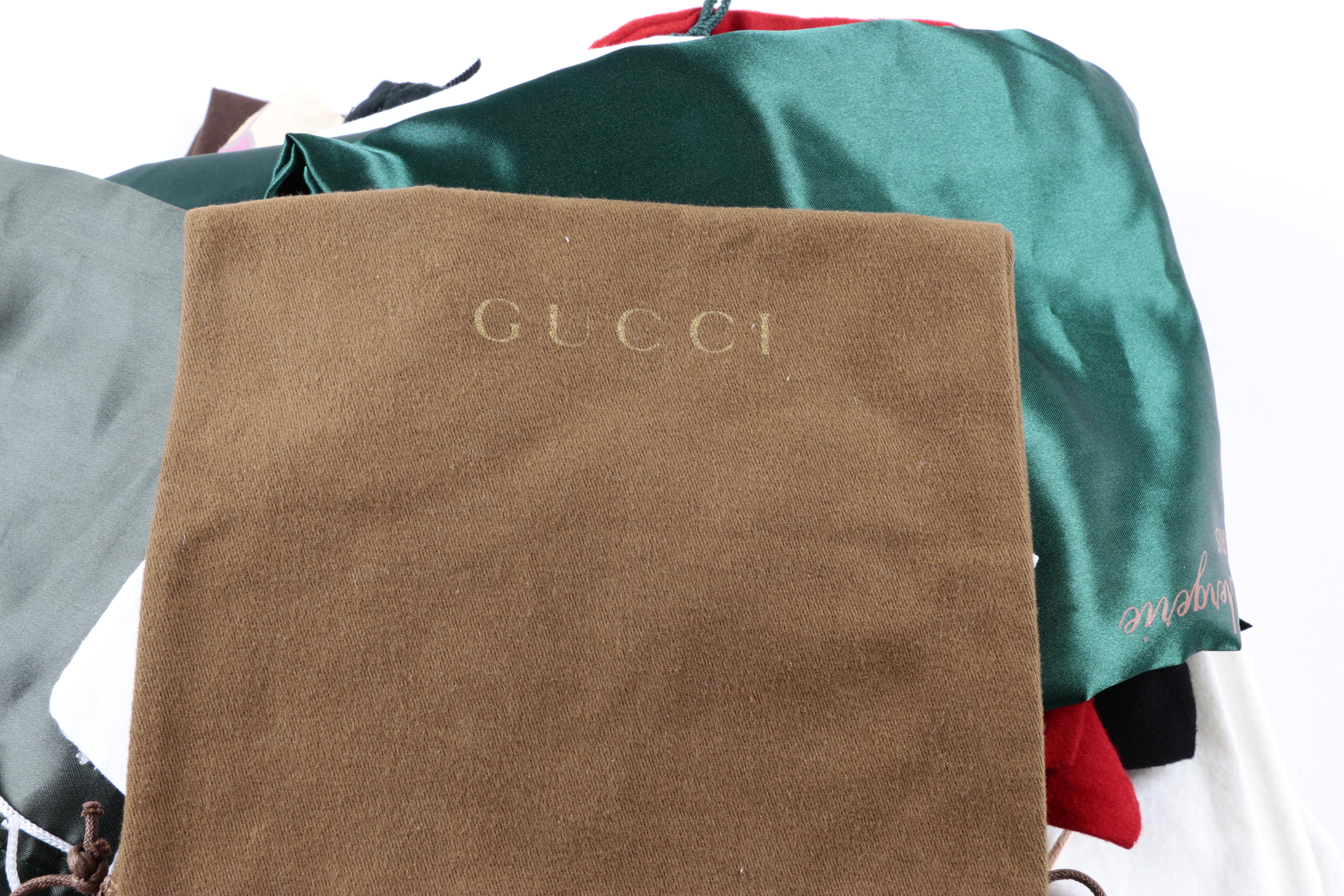 Designer Dust Bags Including Louboutin and Chanel