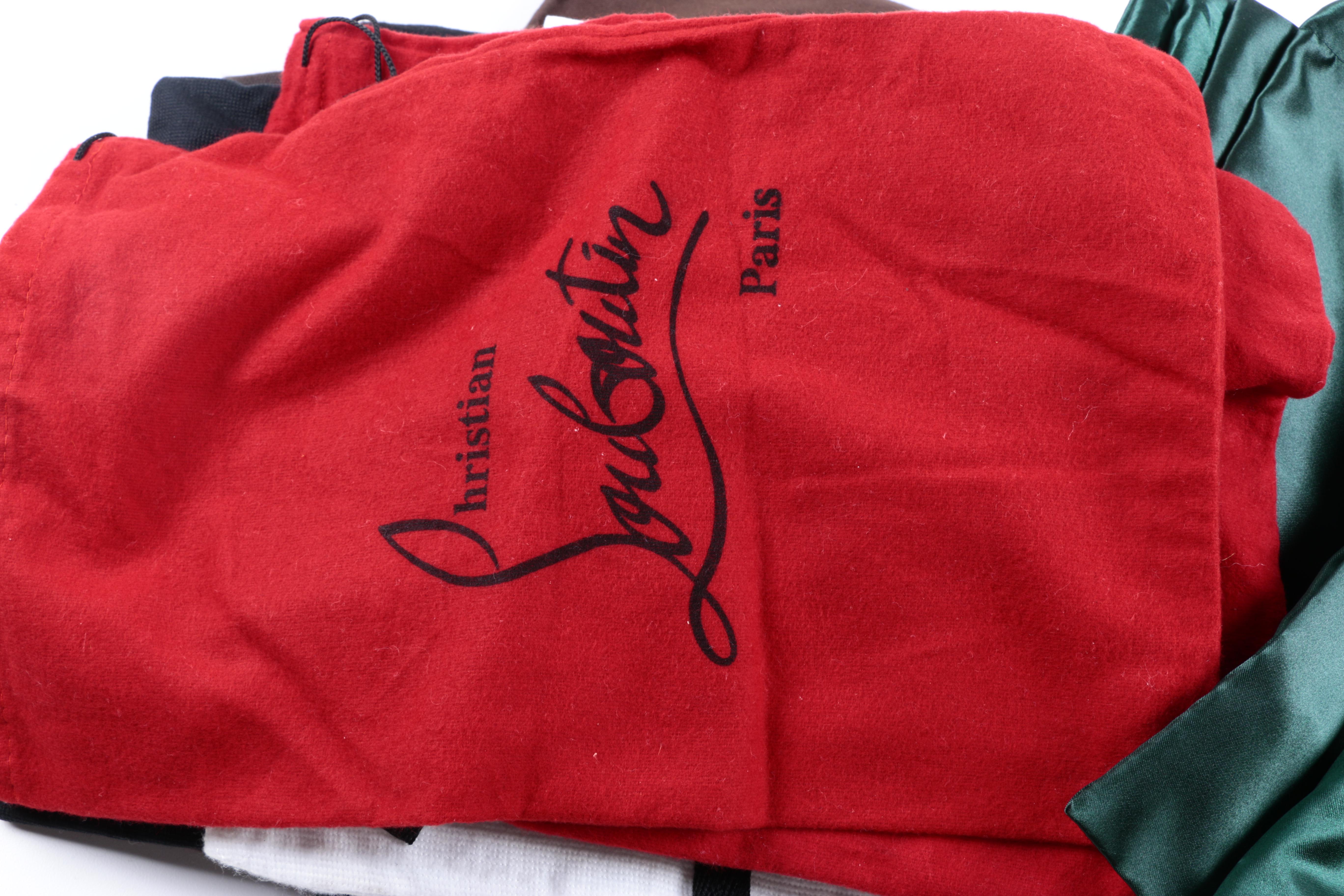 Designer Dust Bags Including Louboutin and Chanel