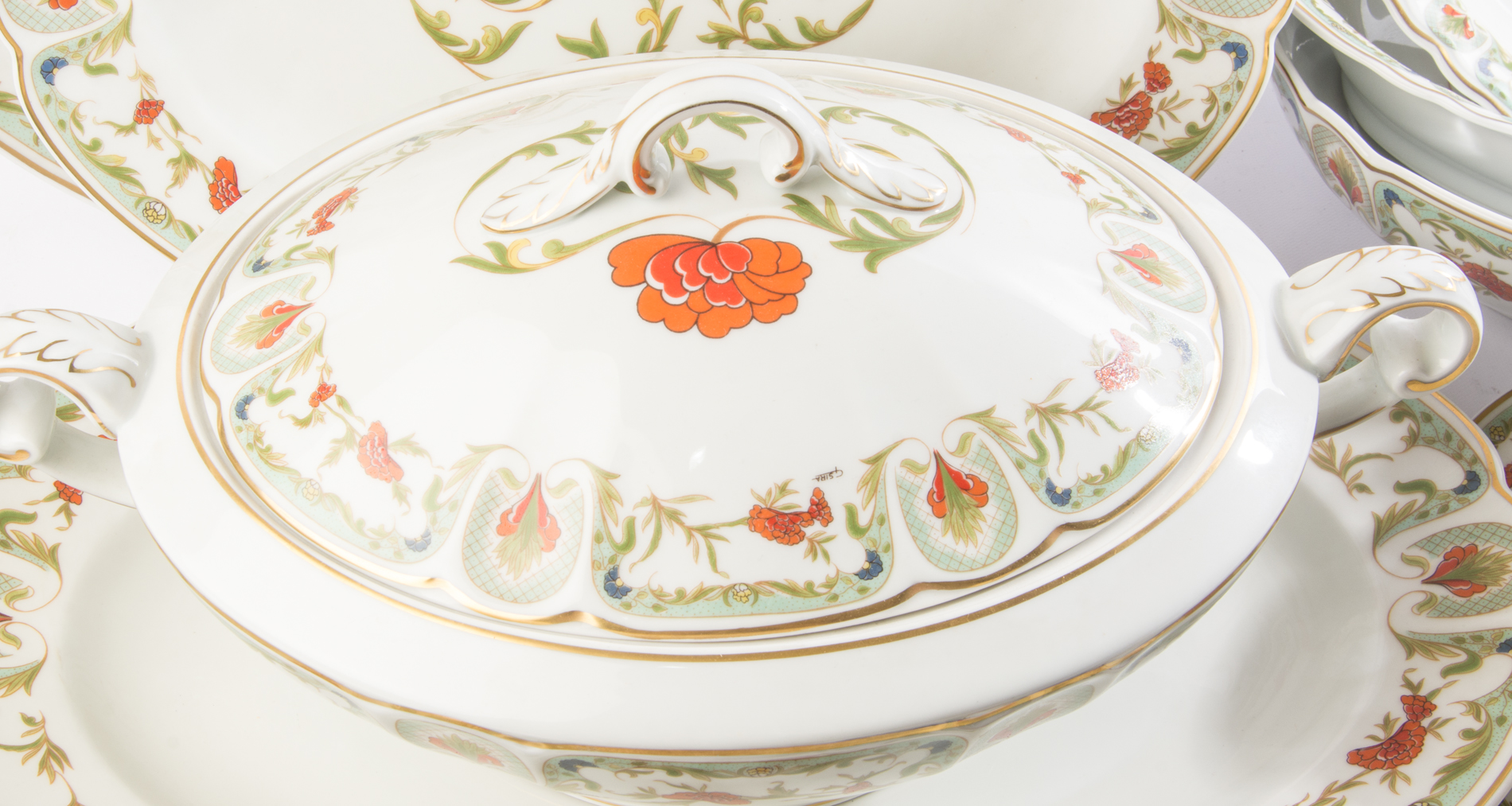 Mozart "Chantoung" Chas Field Haviland Limoges Serving Pieces