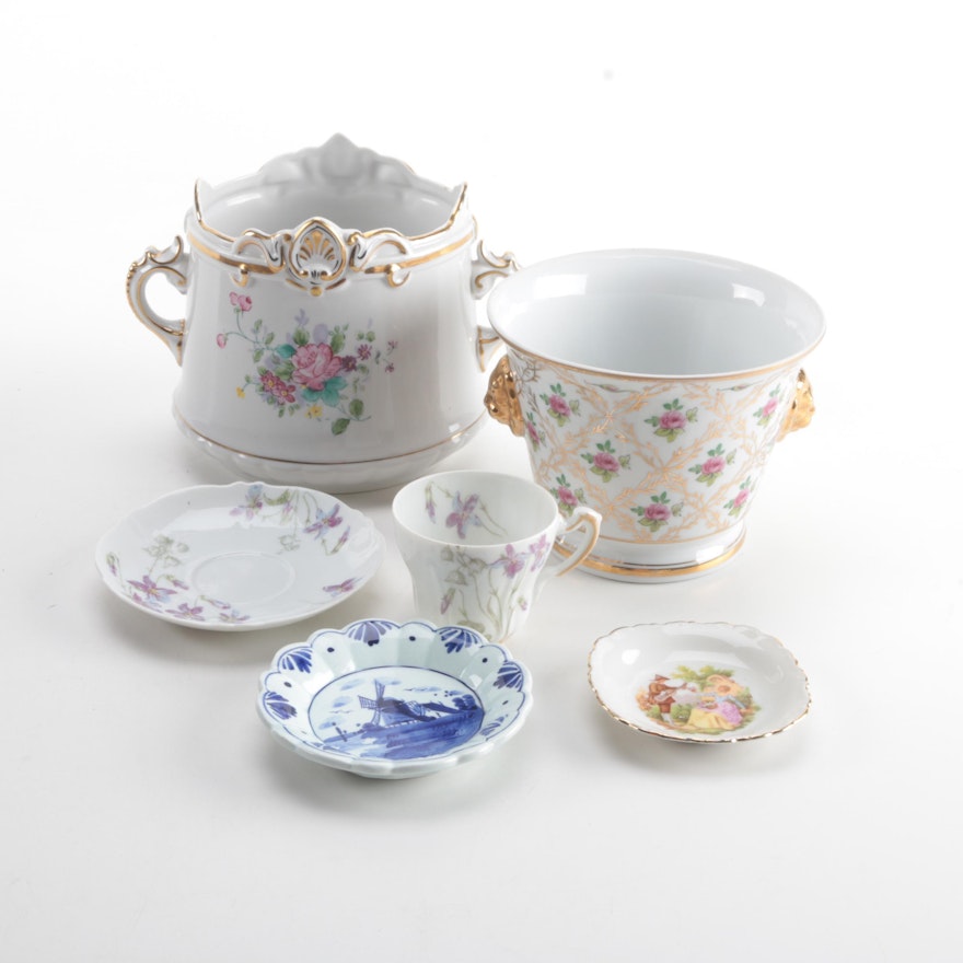 Floral Porcelain Tableware Featuring Theodore Haviland