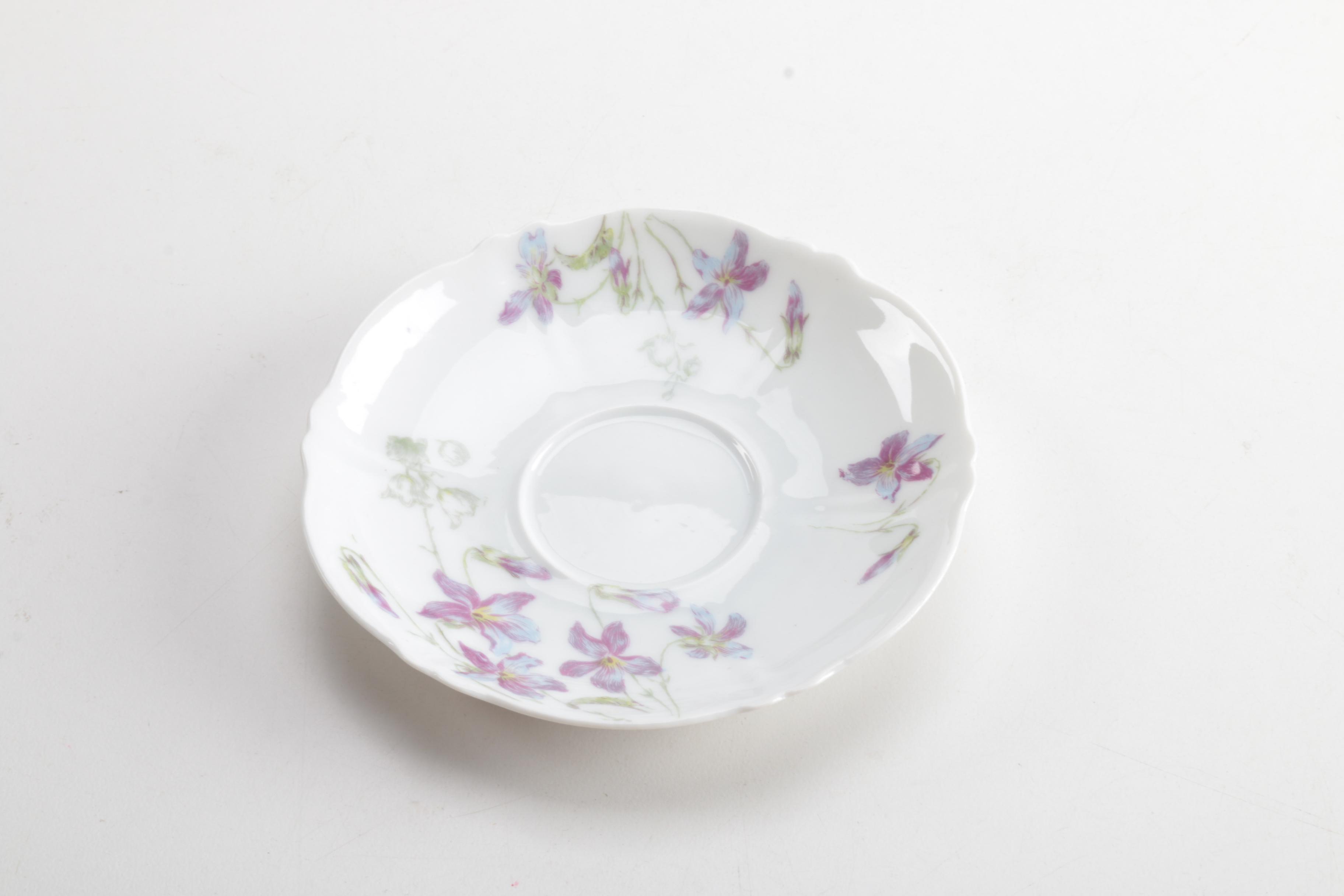 Floral Porcelain Tableware Featuring Theodore Haviland