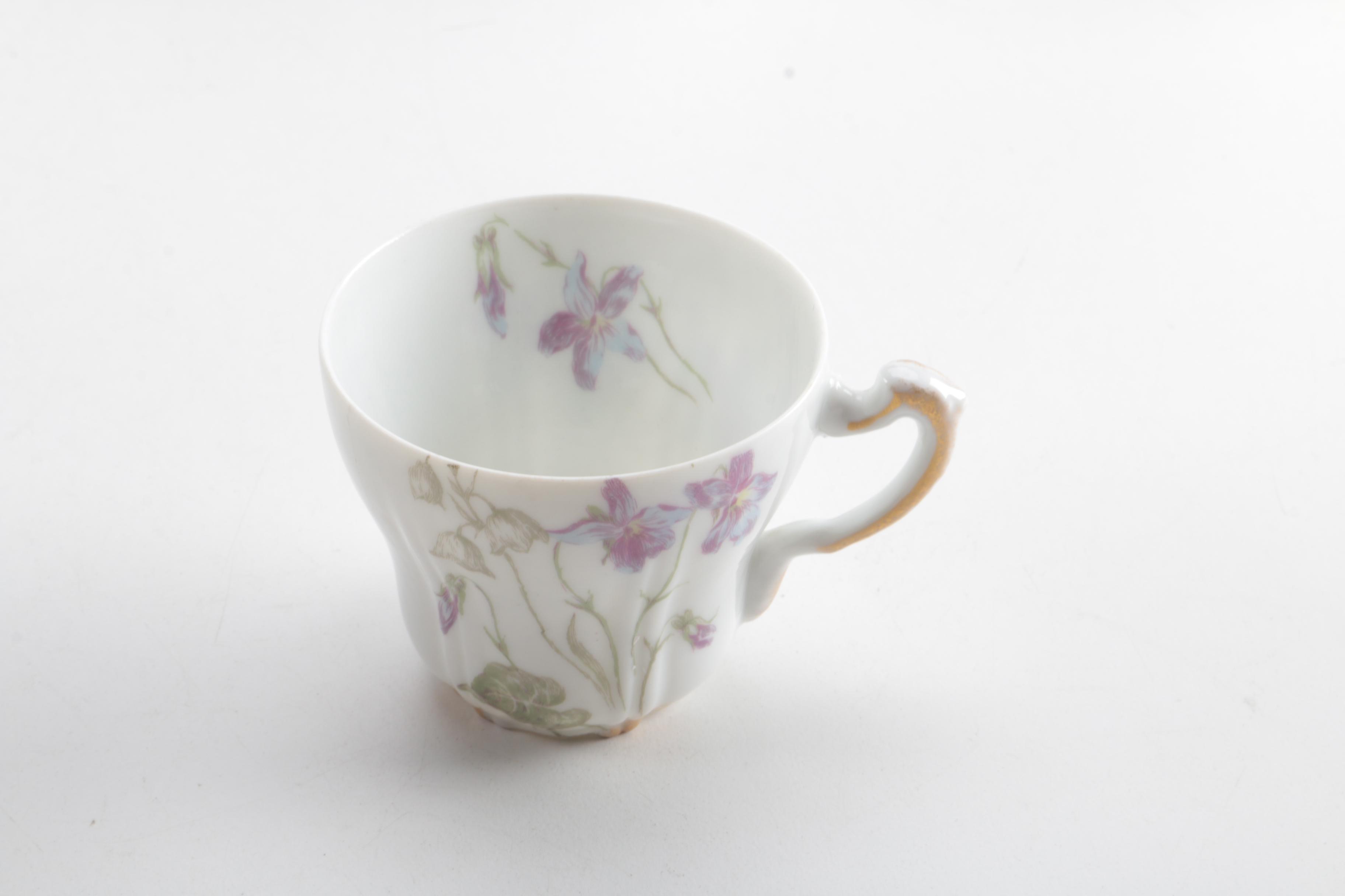 Floral Porcelain Tableware Featuring Theodore Haviland