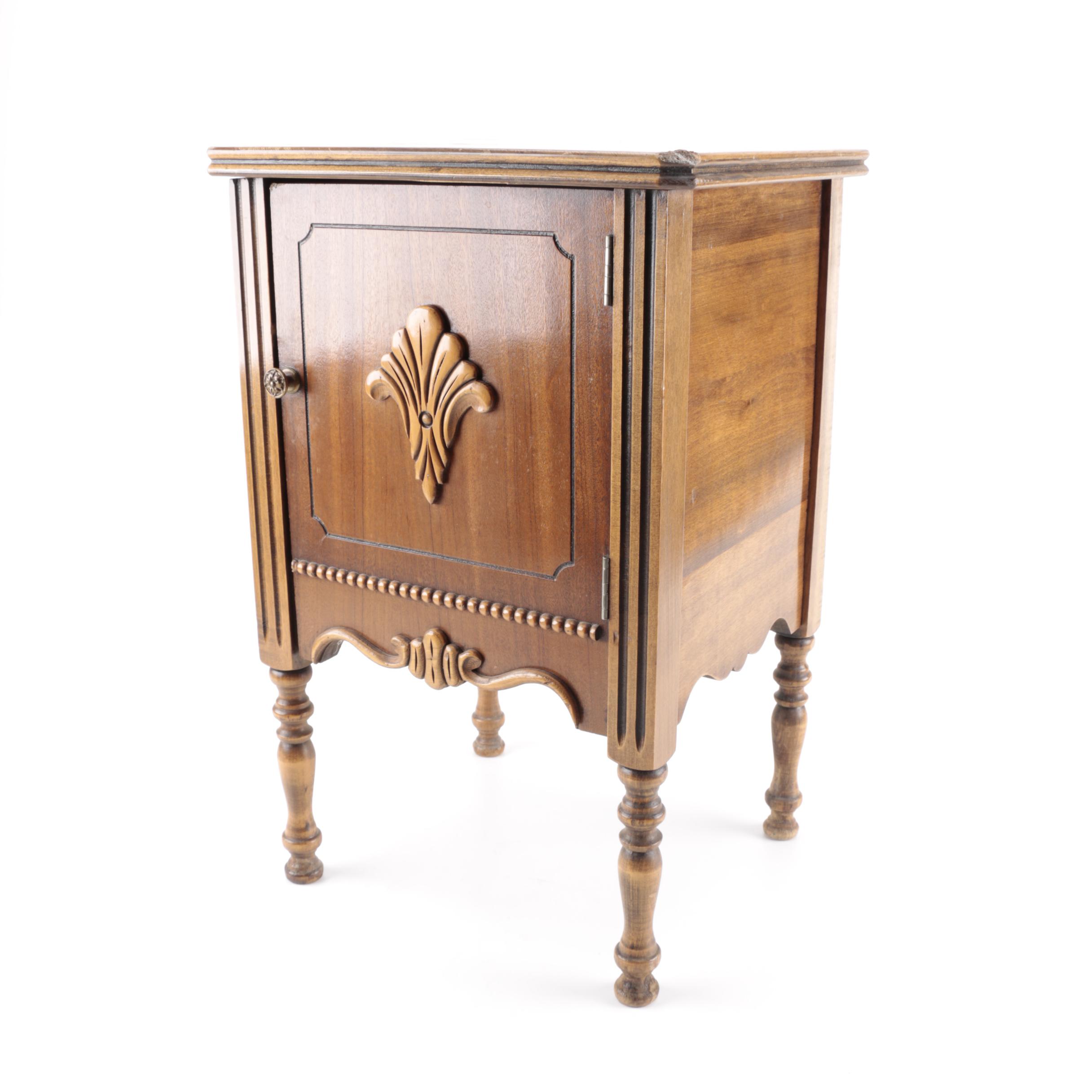 Vintage Copper-Lined Humidor Stand