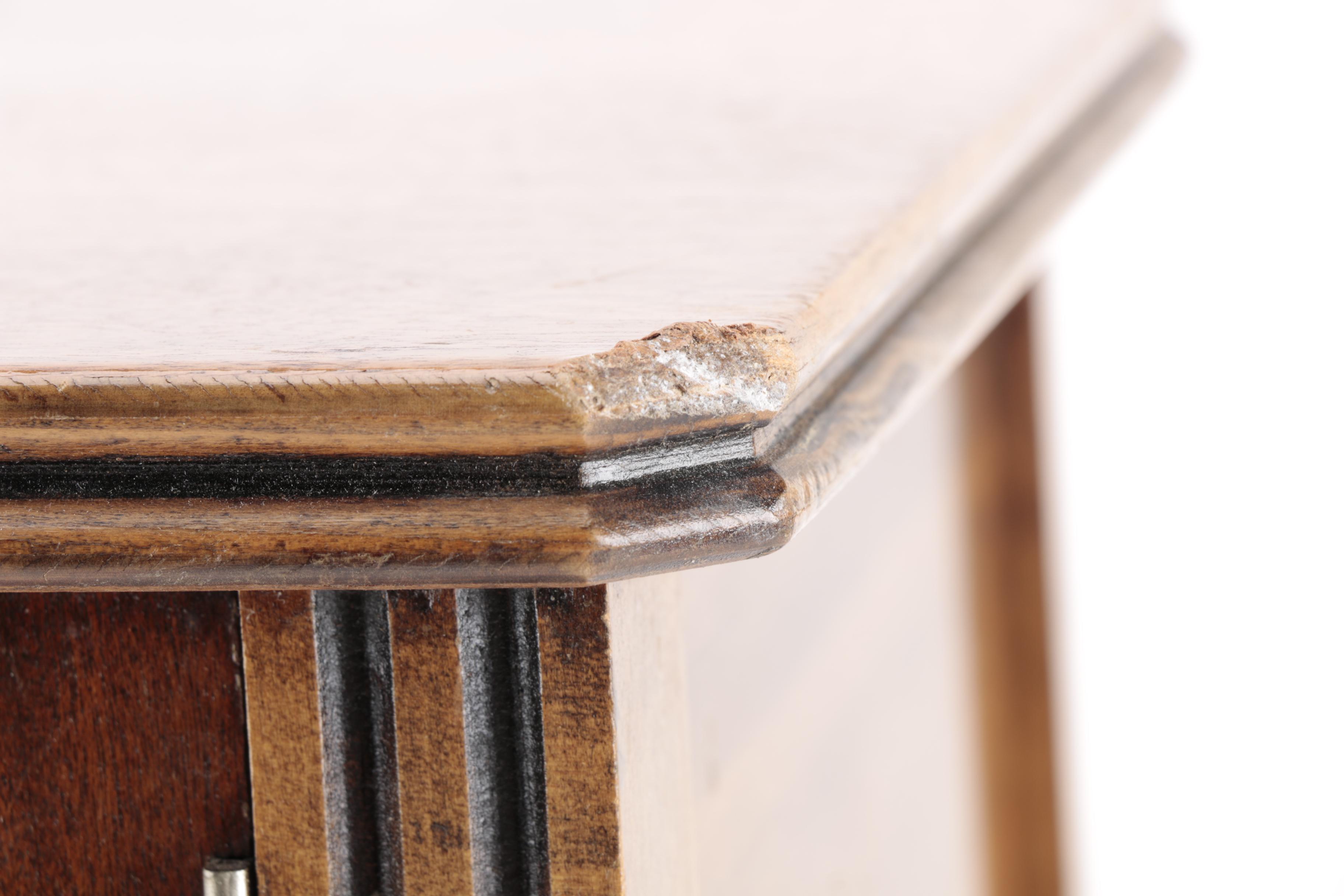 Vintage Copper-Lined Humidor Stand