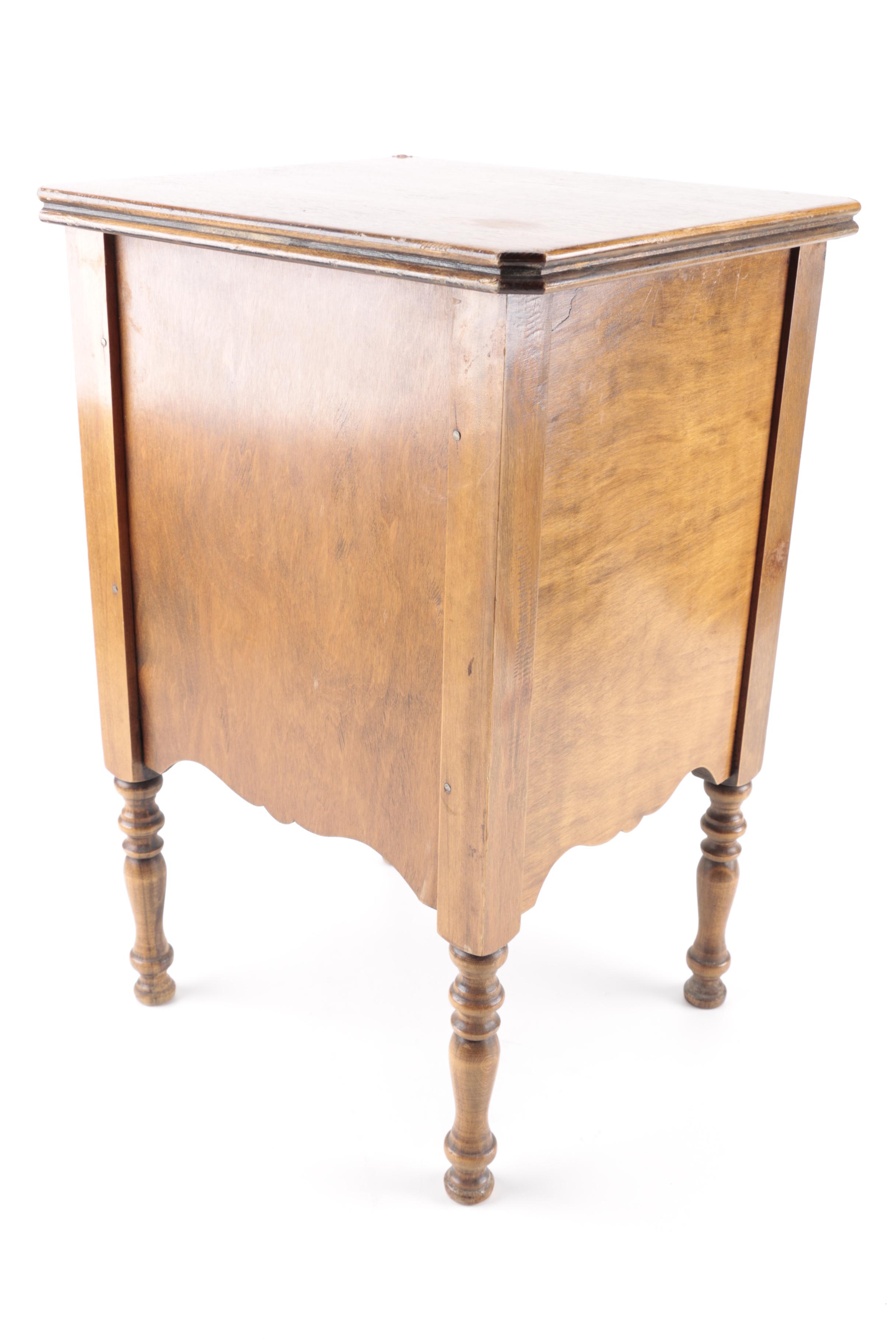 Vintage Copper-Lined Humidor Stand