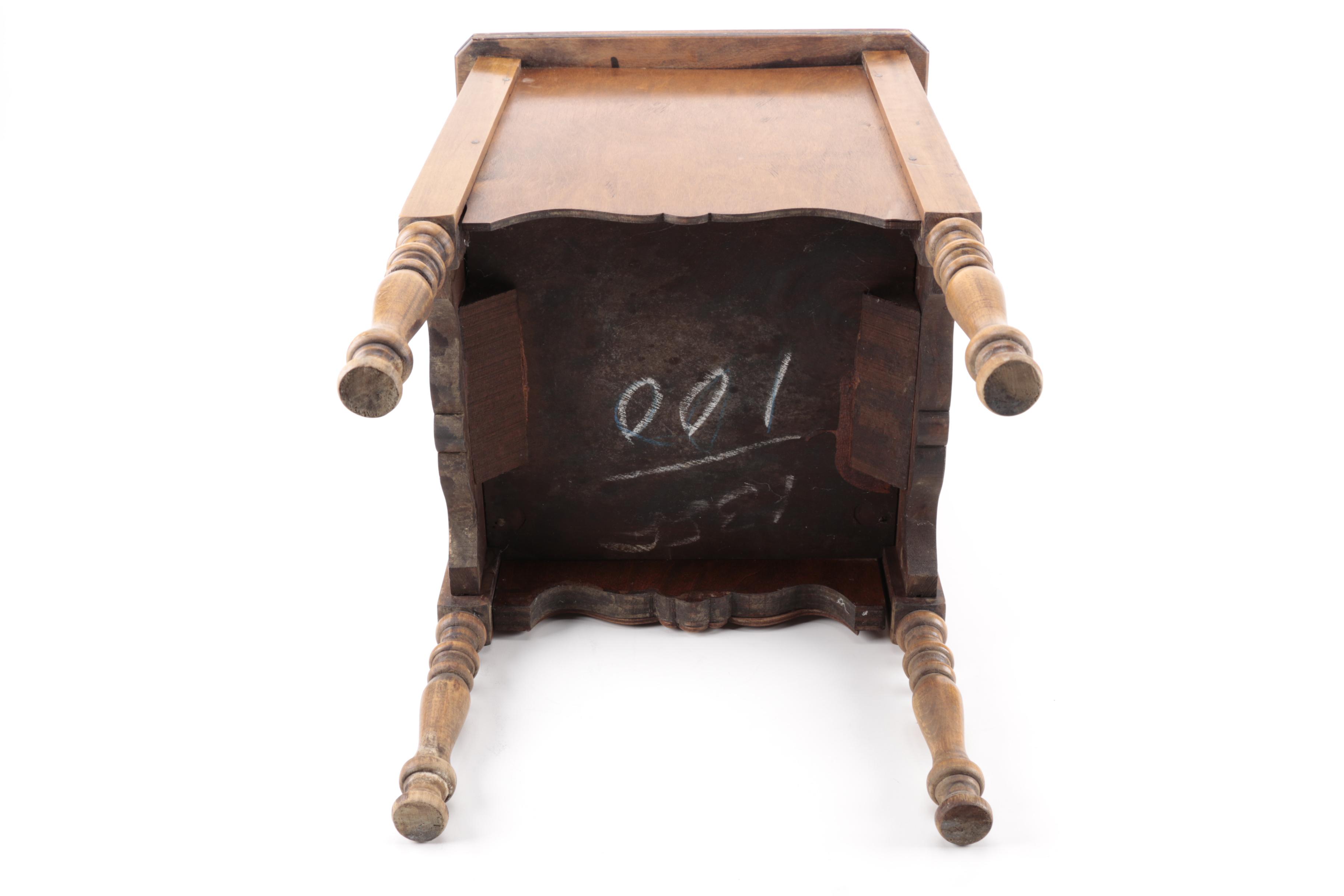 Vintage Copper-Lined Humidor Stand