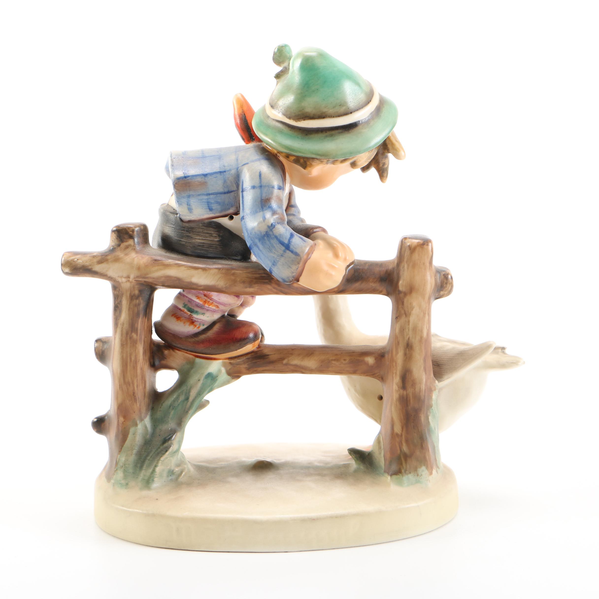 Goebel Hummel "Barnyard Hero", "Umbrella Boy" and "Stormy Weather" Porcelain Figurines