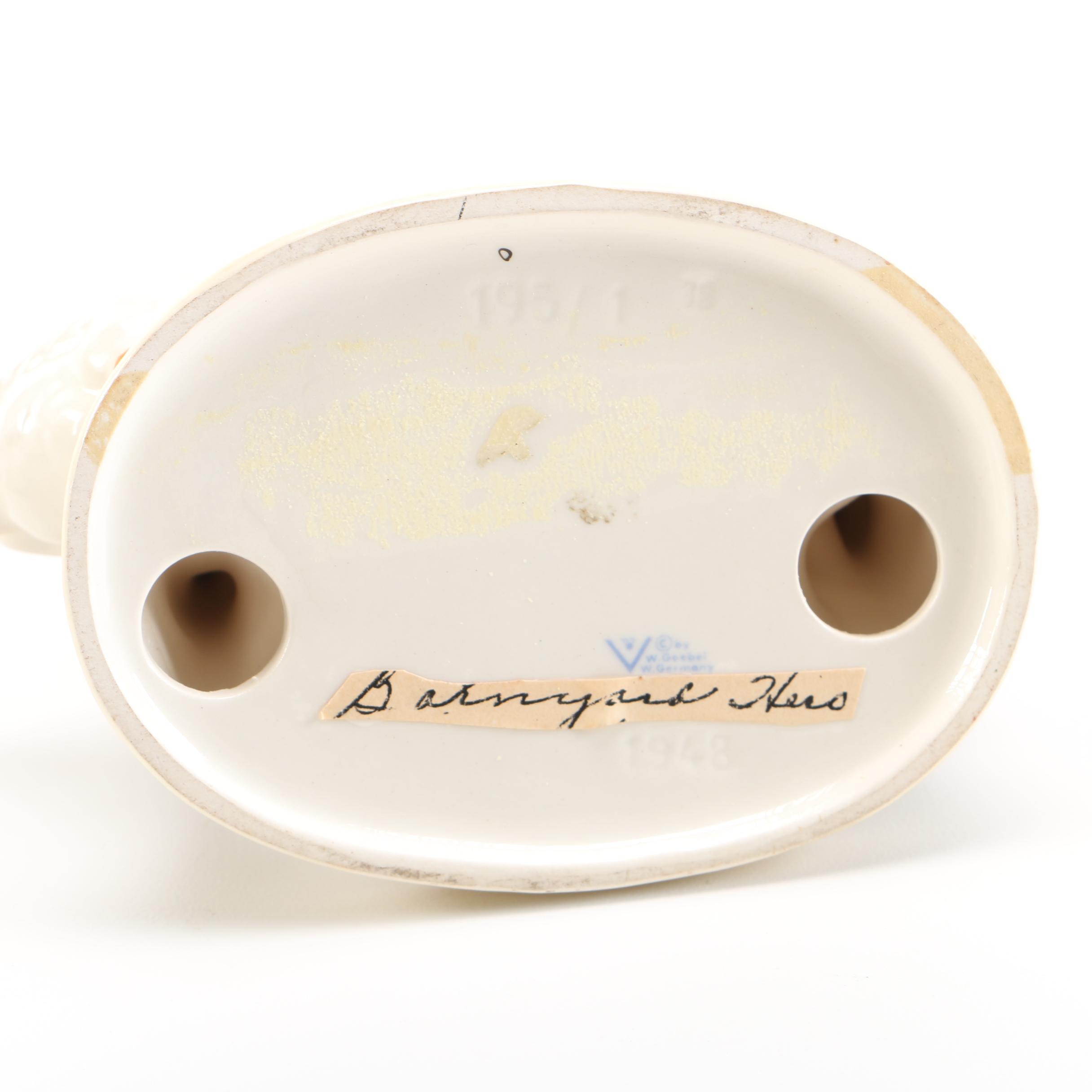 Goebel Hummel "Barnyard Hero", "Umbrella Boy" and "Stormy Weather" Porcelain Figurines