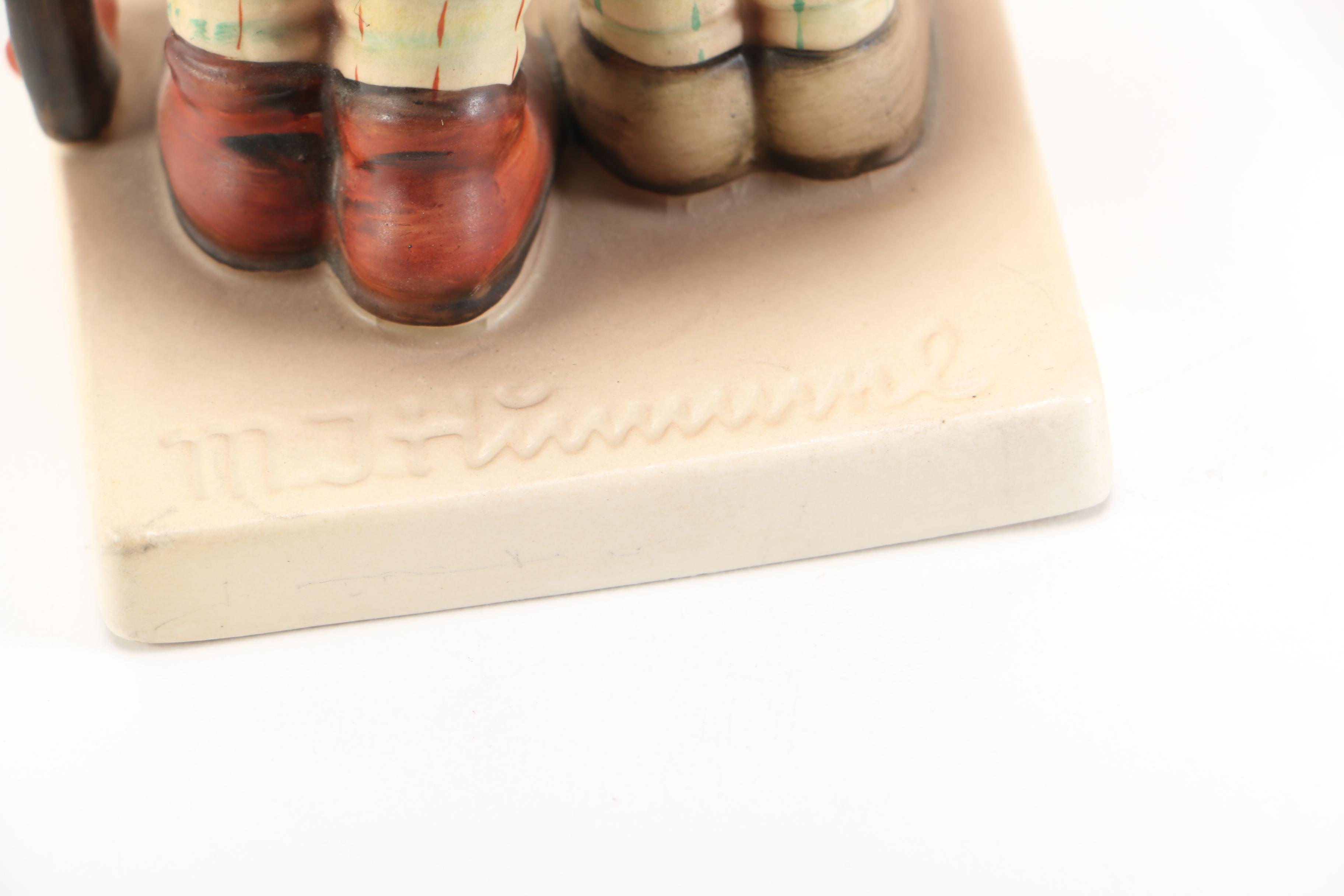 Goebel Hummel "Barnyard Hero", "Umbrella Boy" and "Stormy Weather" Porcelain Figurines