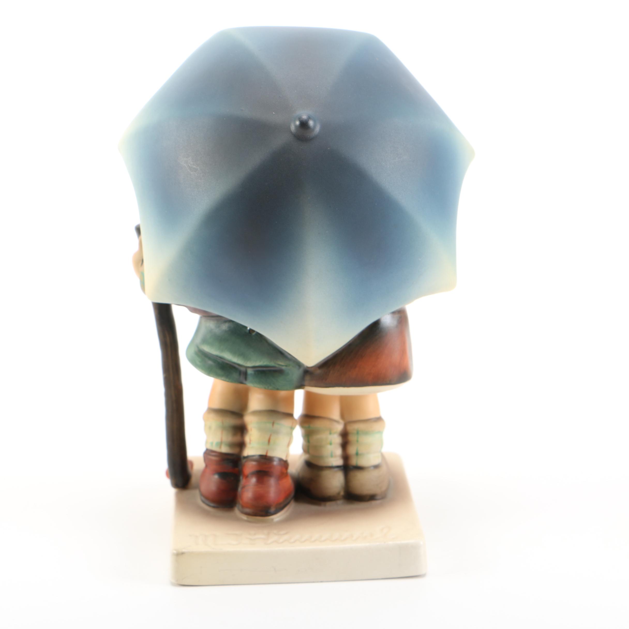 Goebel Hummel "Barnyard Hero", "Umbrella Boy" and "Stormy Weather" Porcelain Figurines