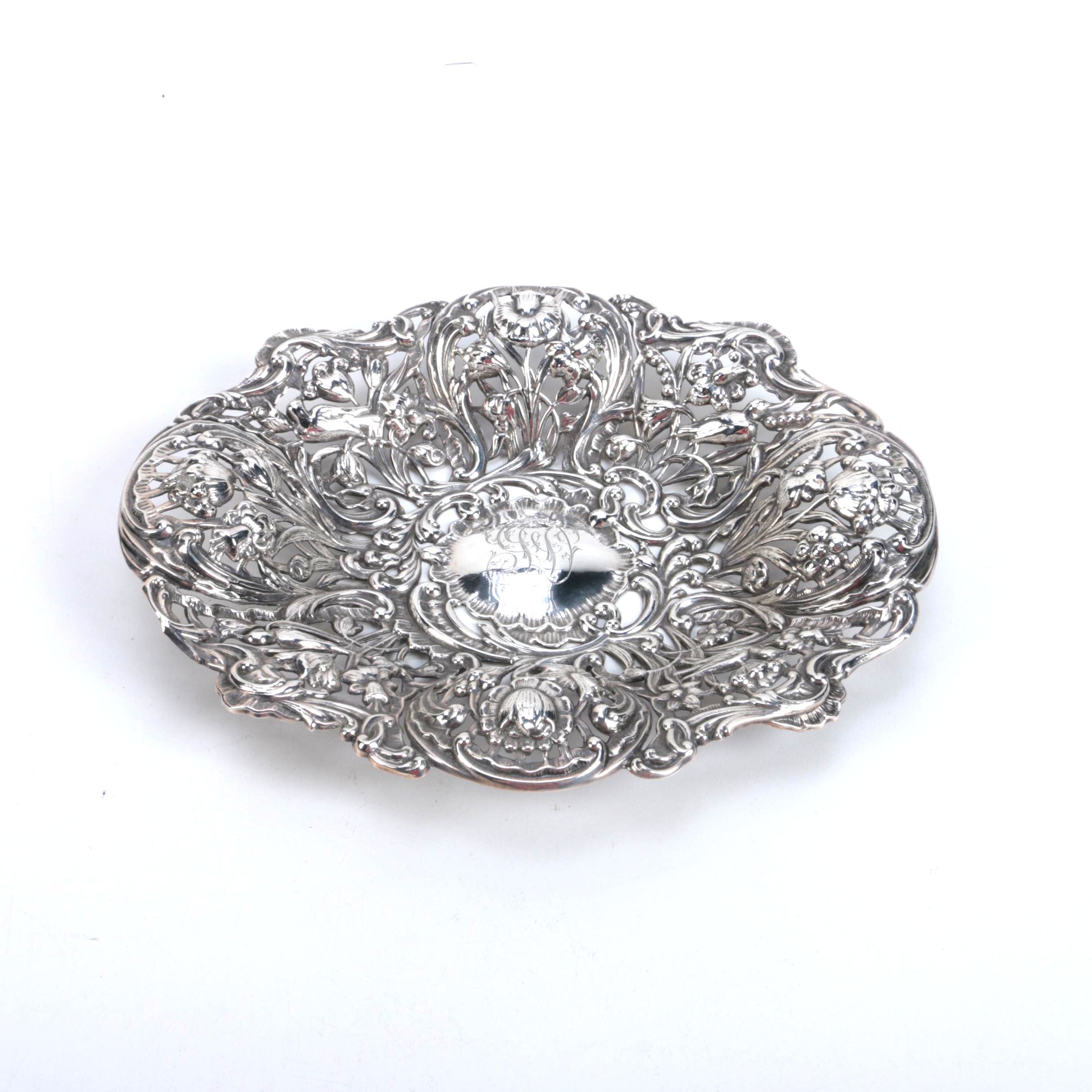 Dominick and Haff Sterling Silver Repousse Tray