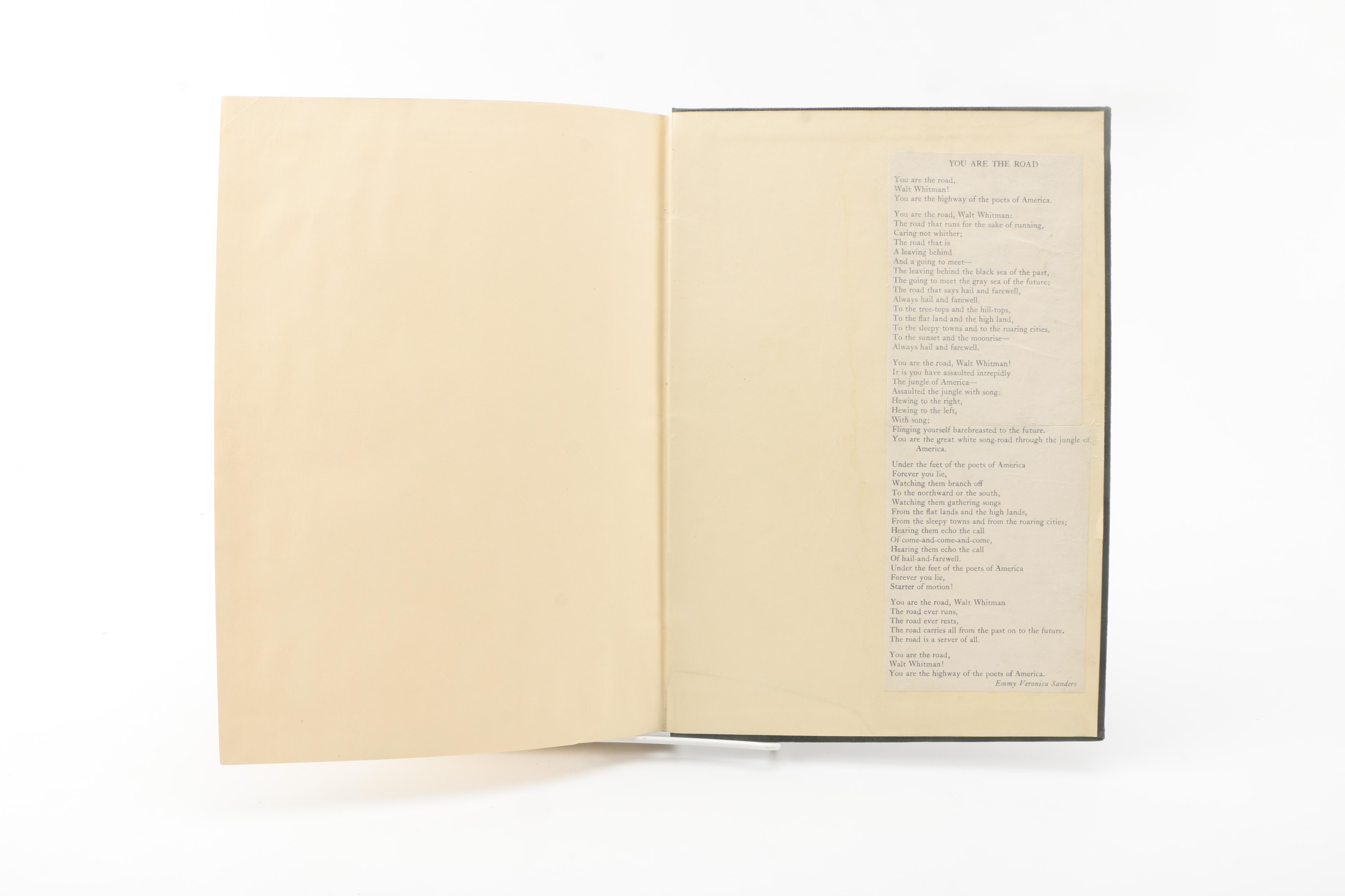 1919 Reprint Edition of "Leaves of Grass" by Walt Whitman