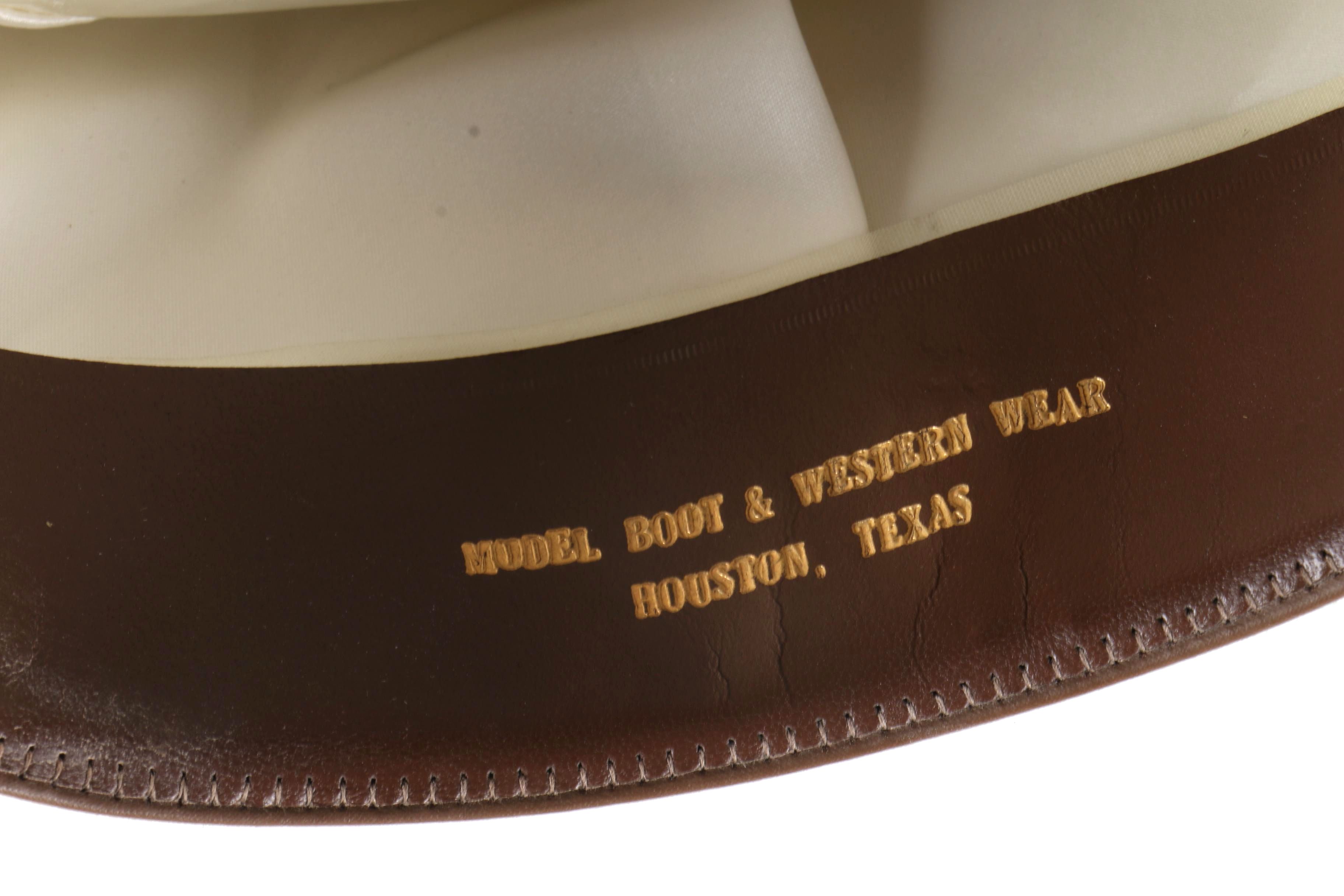 Western Hats Including a Beaver Felt Cowboy Hat