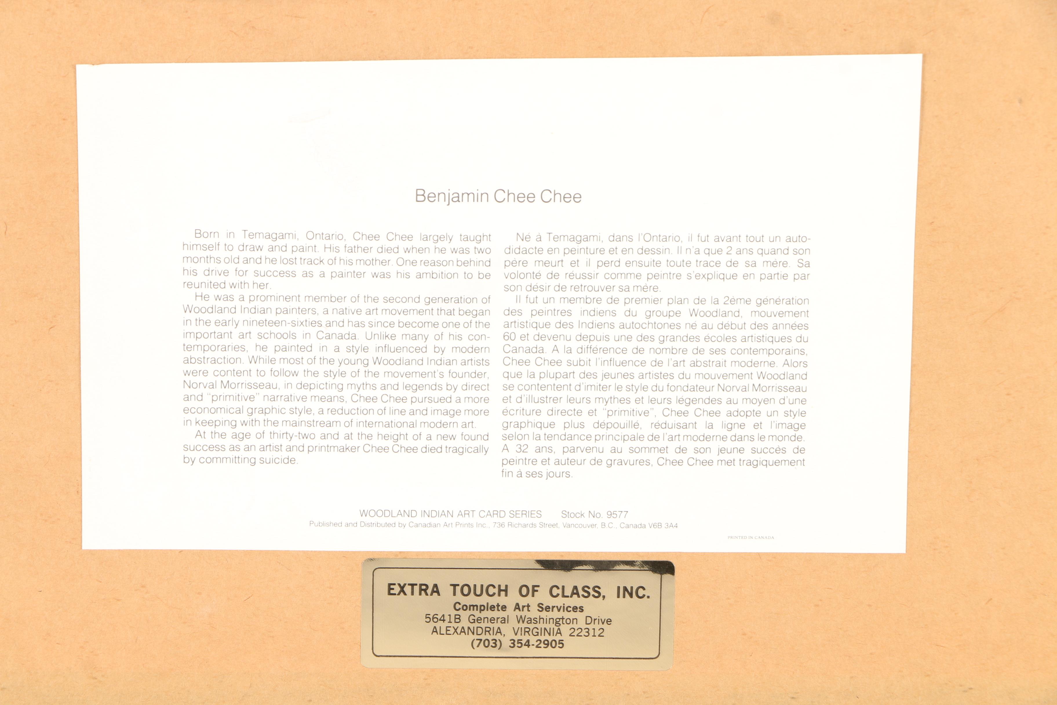 Two Offset Lithographs After Benjamin Chee Chee "Autumn Flight" and "Spring Flight"