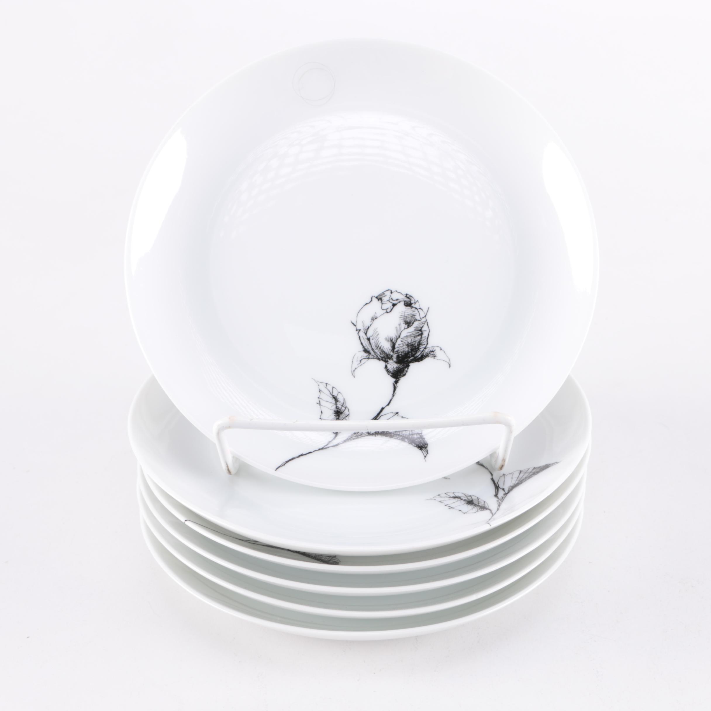 Black and White "Espana Rosa" Ceramics by Block