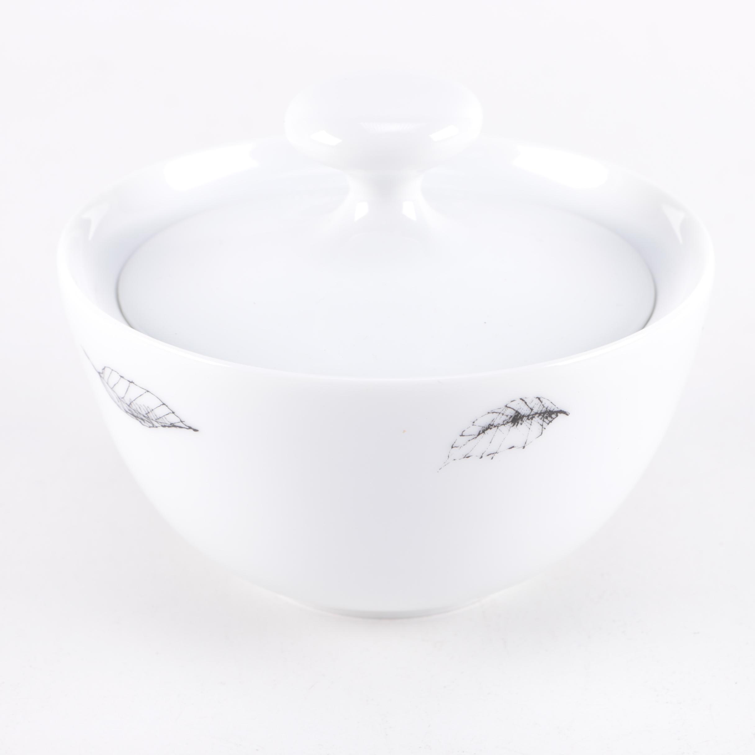 Black and White "Espana Rosa" Ceramics by Block