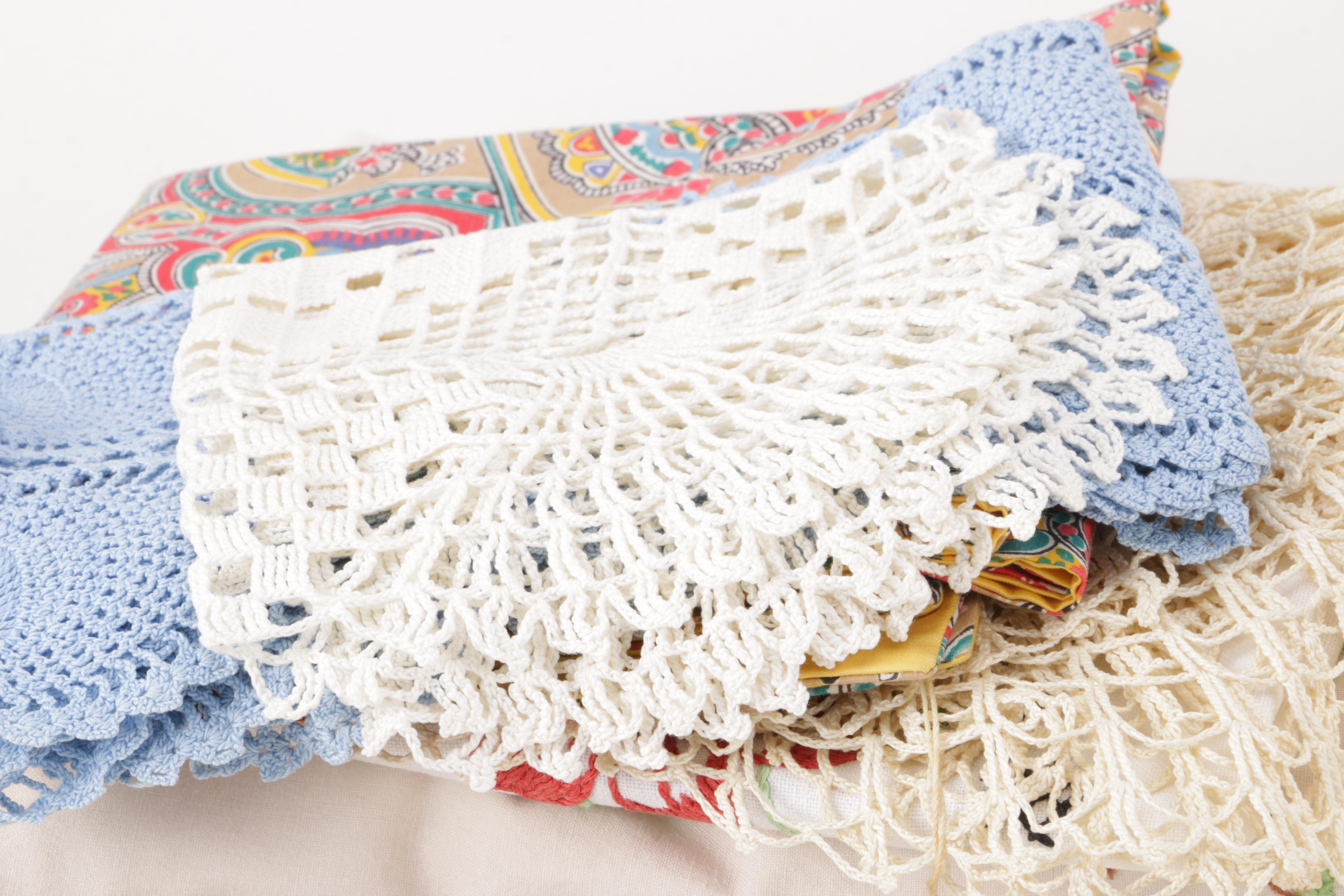 Vintage Kitchen Linens and Doilies