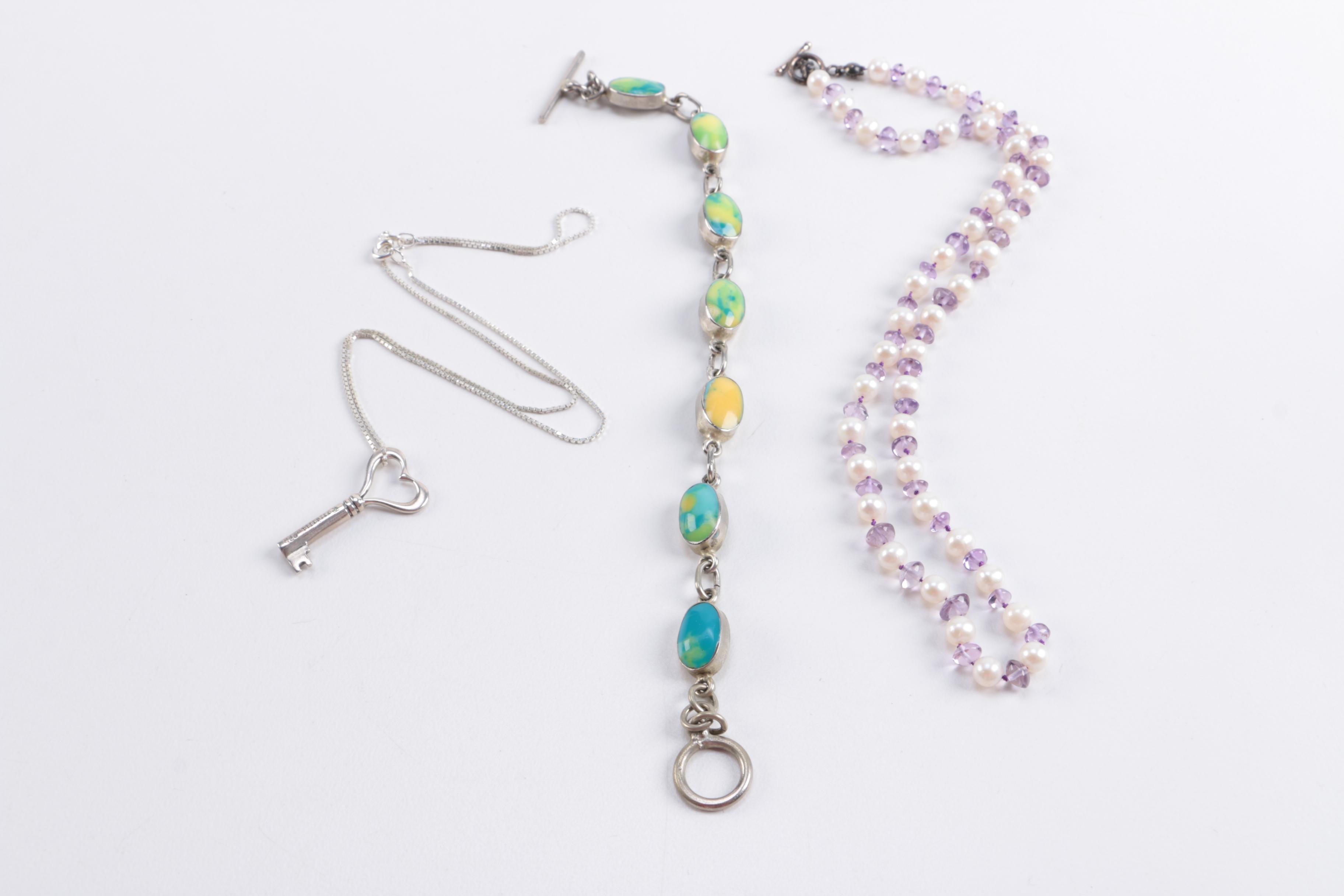 Sterling Silver and 800 Silver Jewelry