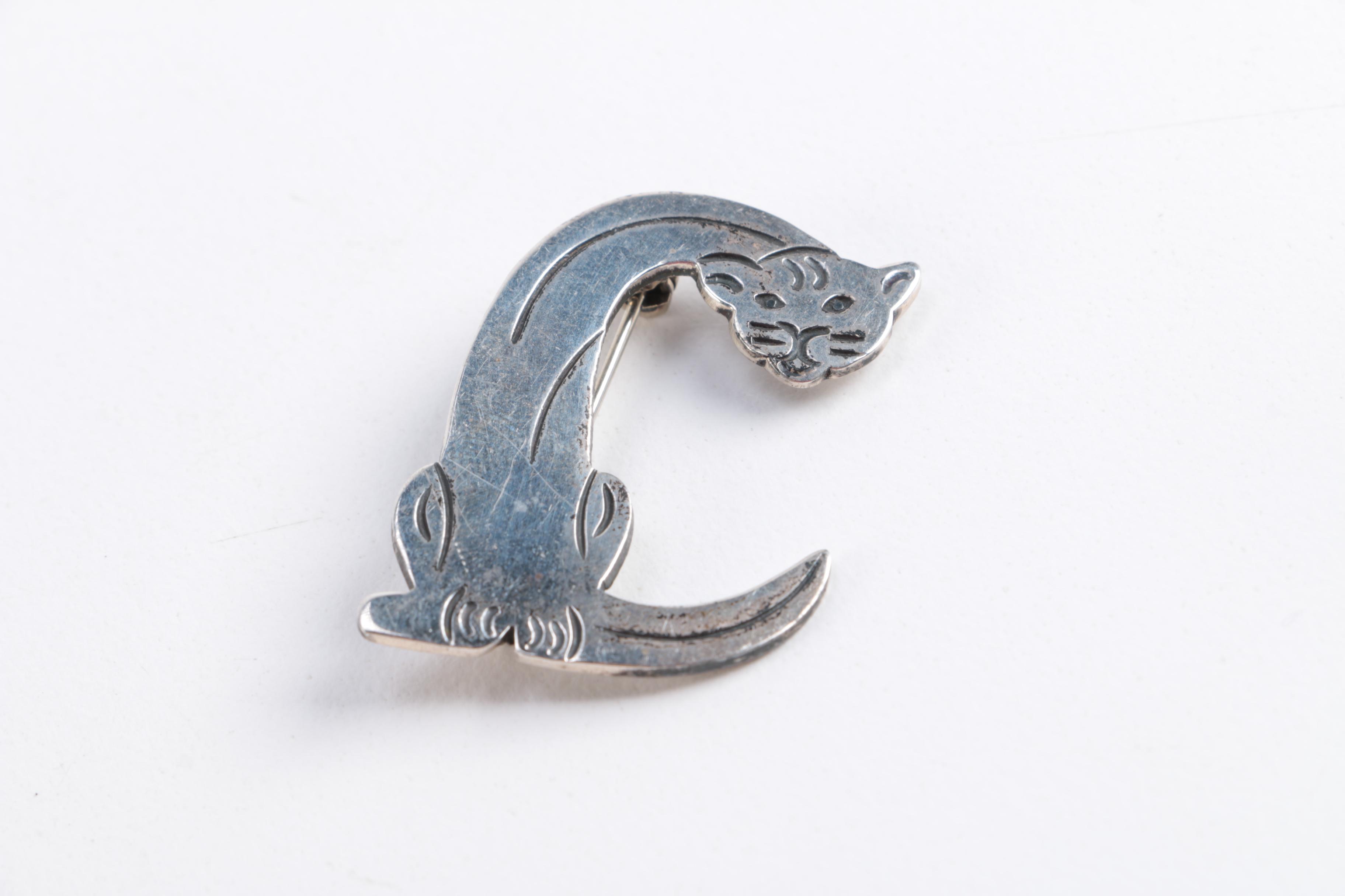 Sterling Silver Brooches Including James Avery and Abbott Gotshall