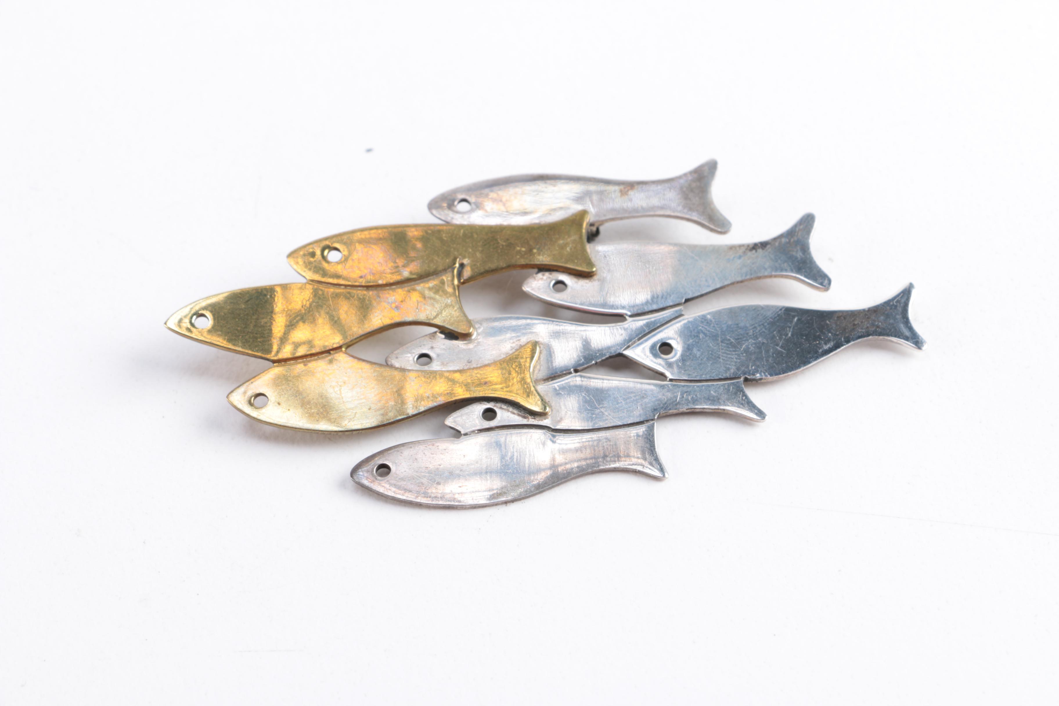 Sterling Silver Brooches Including James Avery and Abbott Gotshall