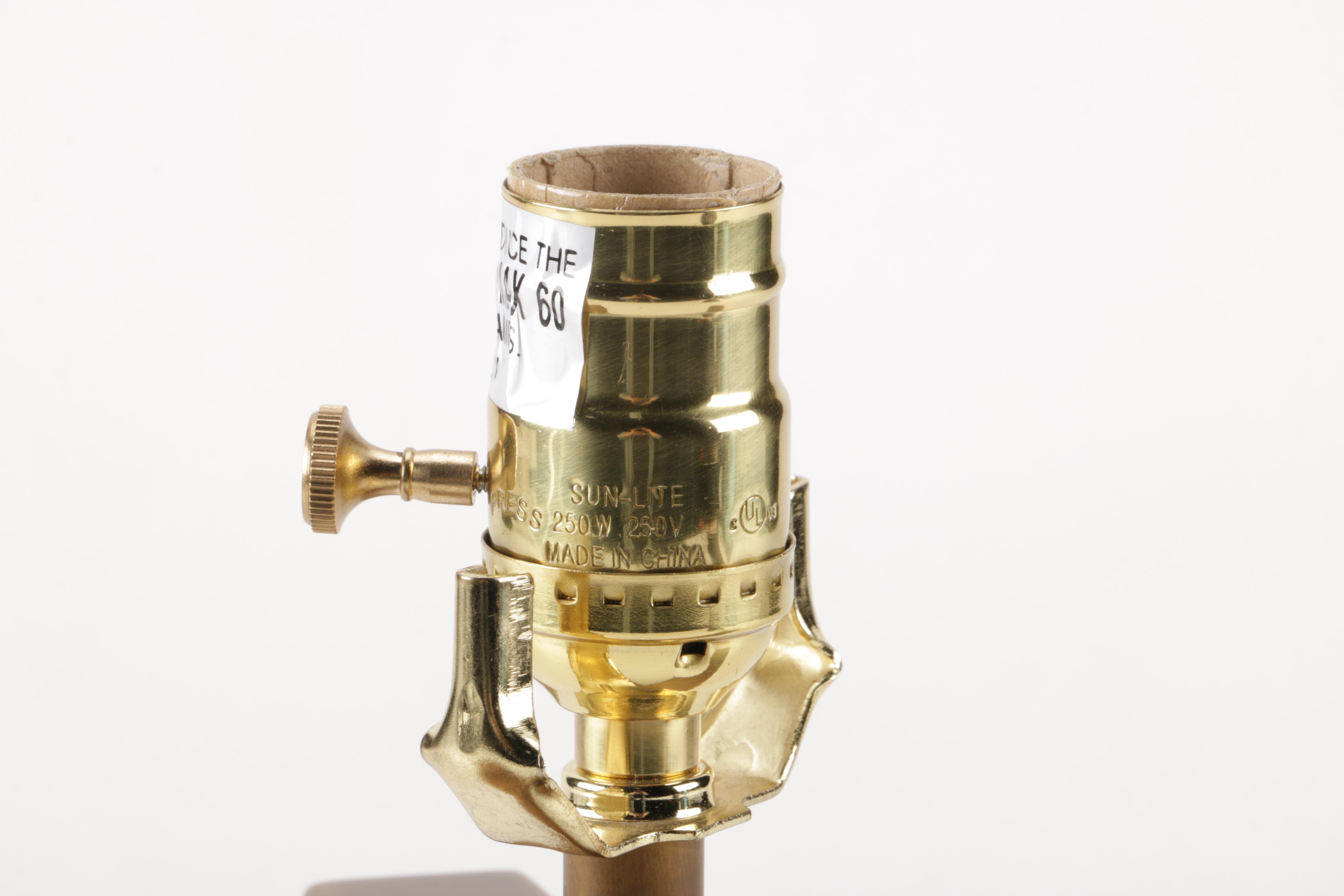 Contemporary Modernist Marble Base Table Lamp