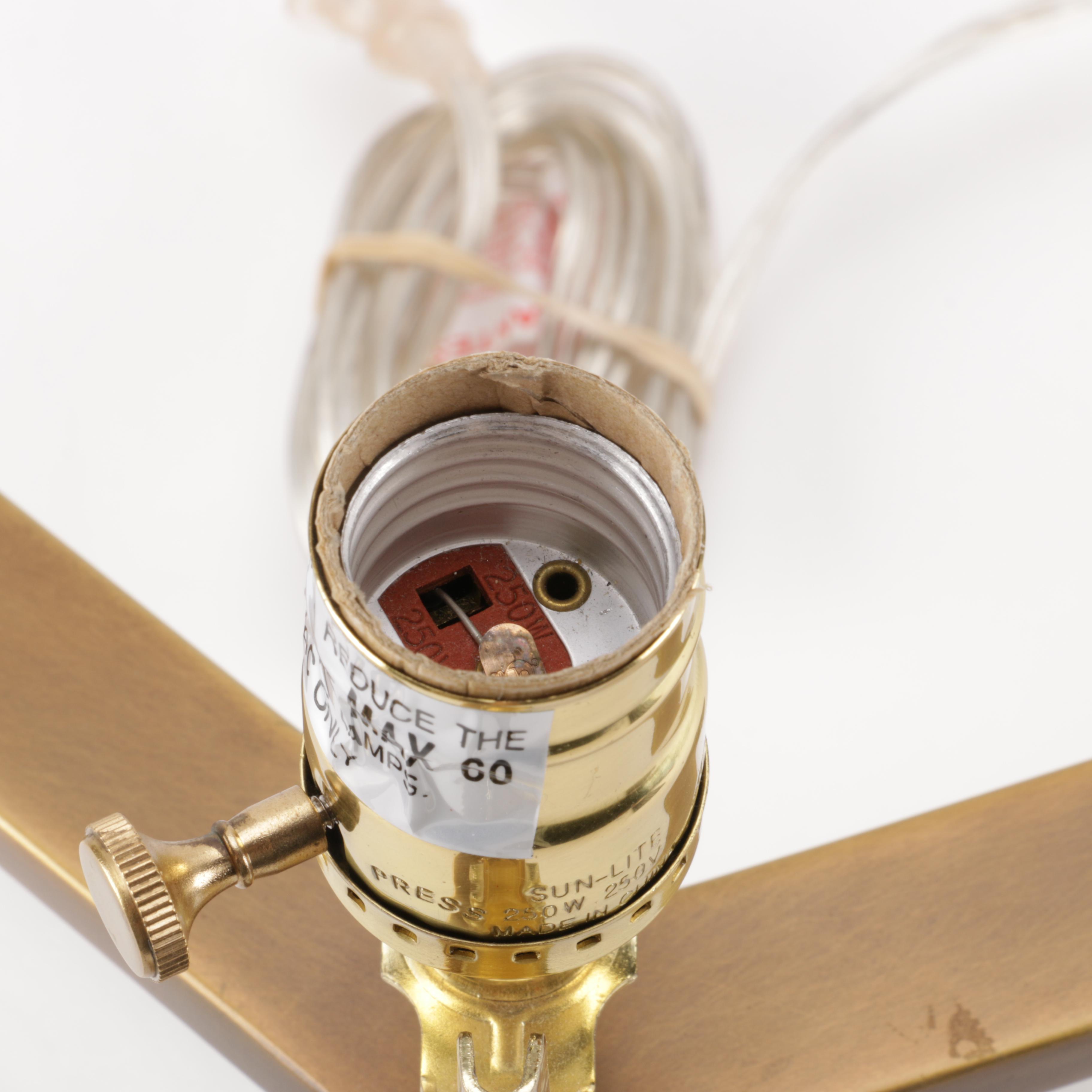 Contemporary Modernist Marble Base Table Lamp