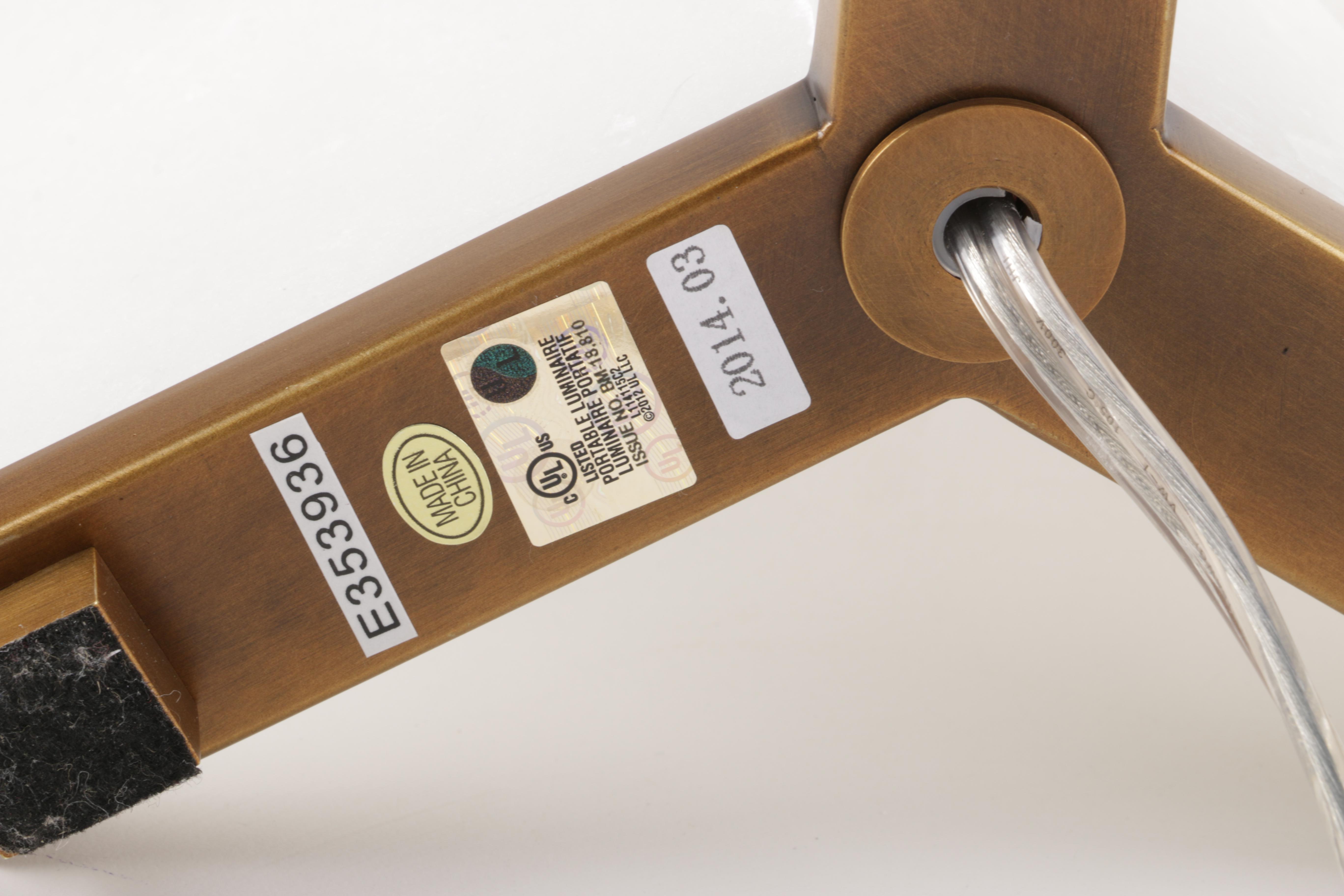 Contemporary Modernist Marble Base Table Lamp