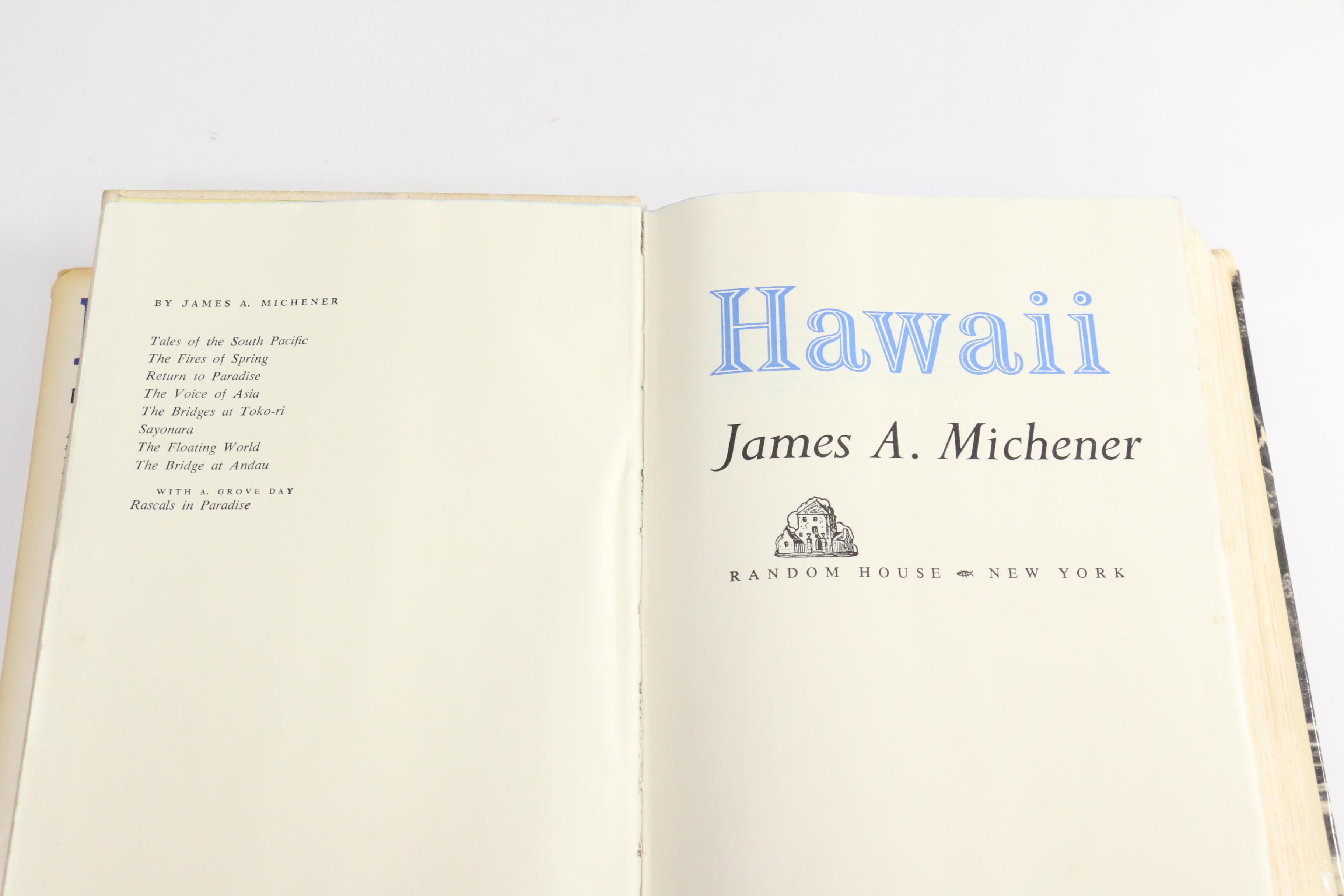1959 First Edition "Hawaii" by James Michener