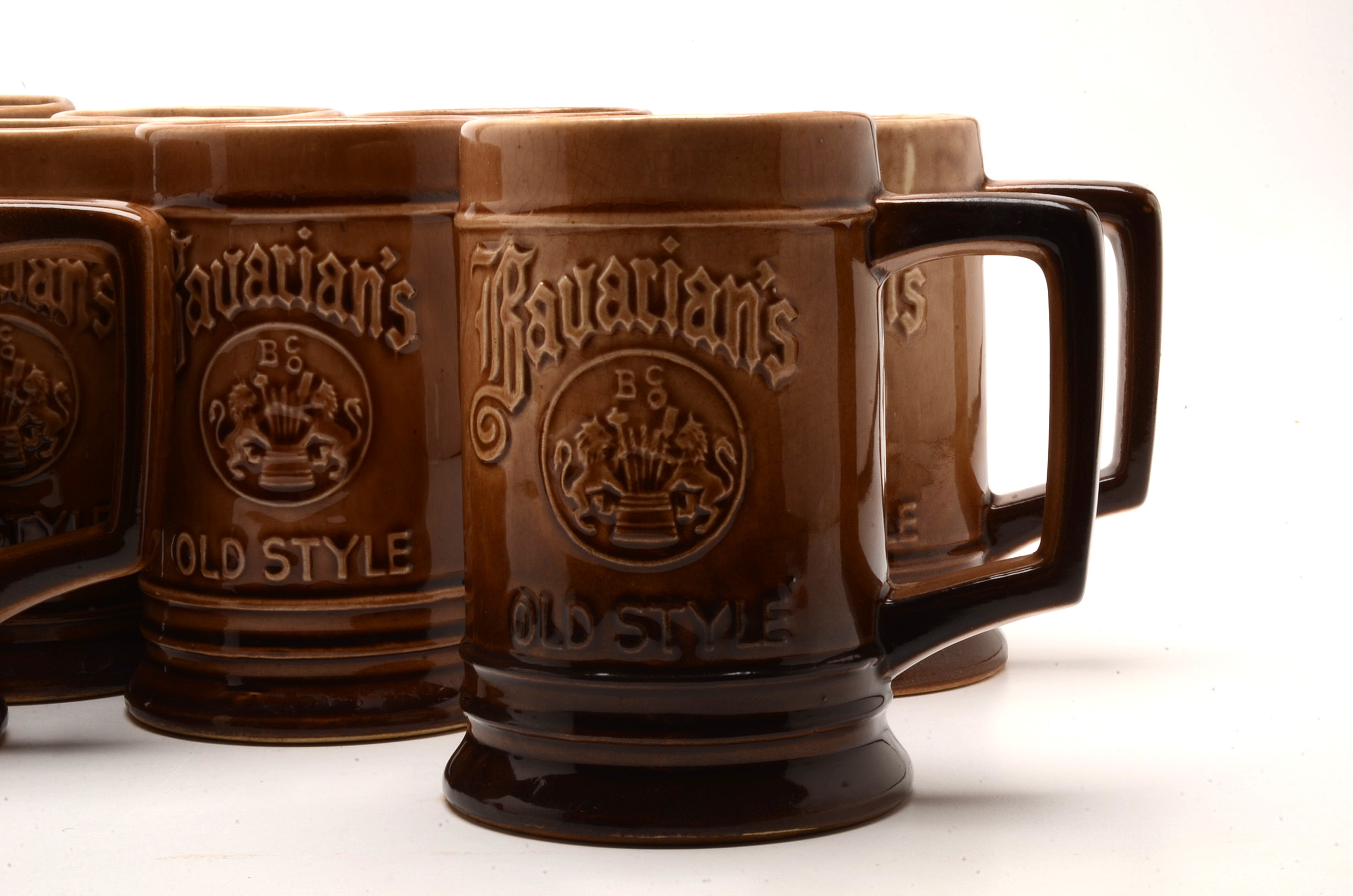 Collection of Vintage Ten Bavarian Old Style Beer Mugs