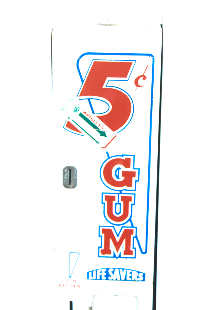 Vintage 5 Cent Gum Dispenser
