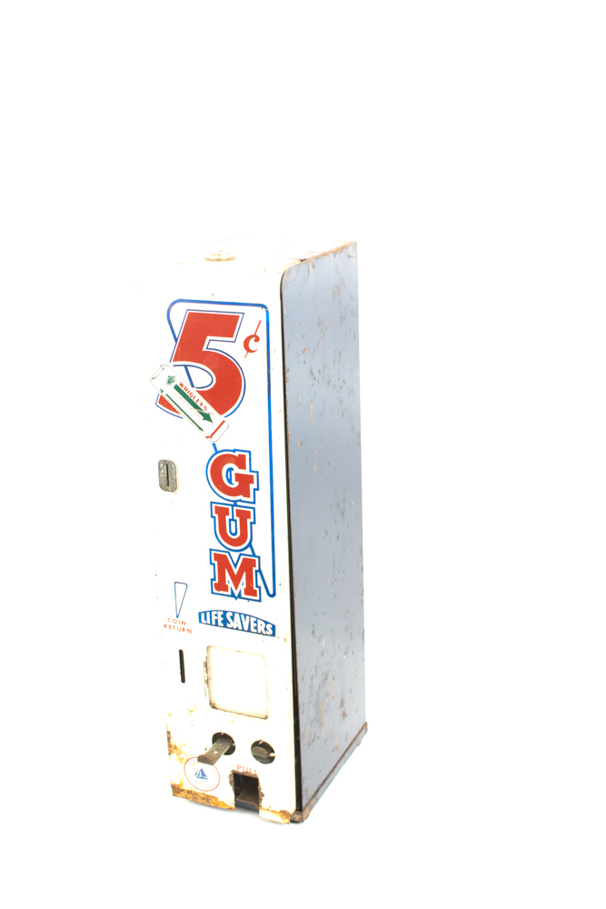 Vintage 5 Cent Gum Dispenser
