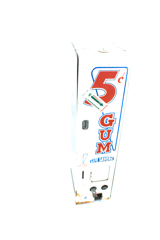 Vintage 5 Cent Gum Dispenser
