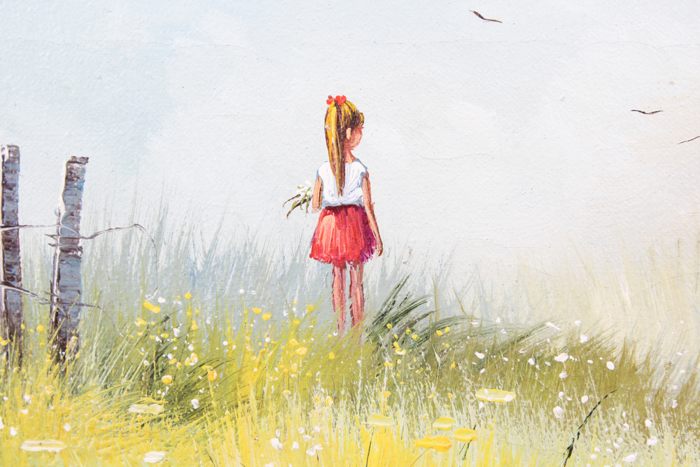 Three Oil Paintings on Canvas