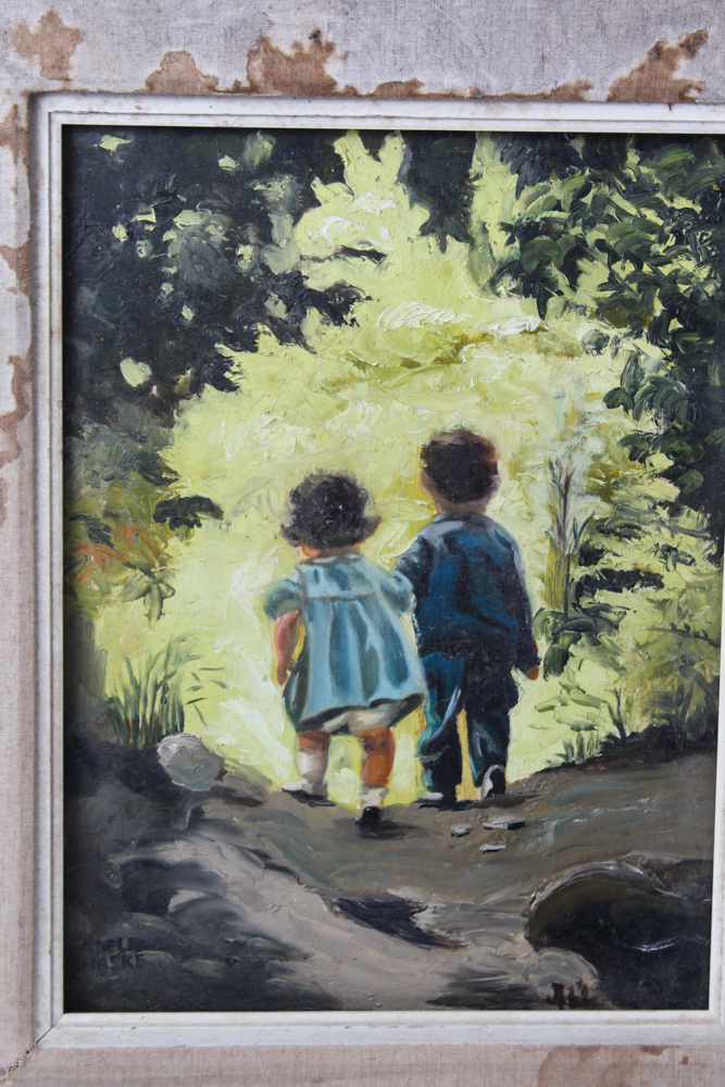 Three Oil Paintings on Canvas