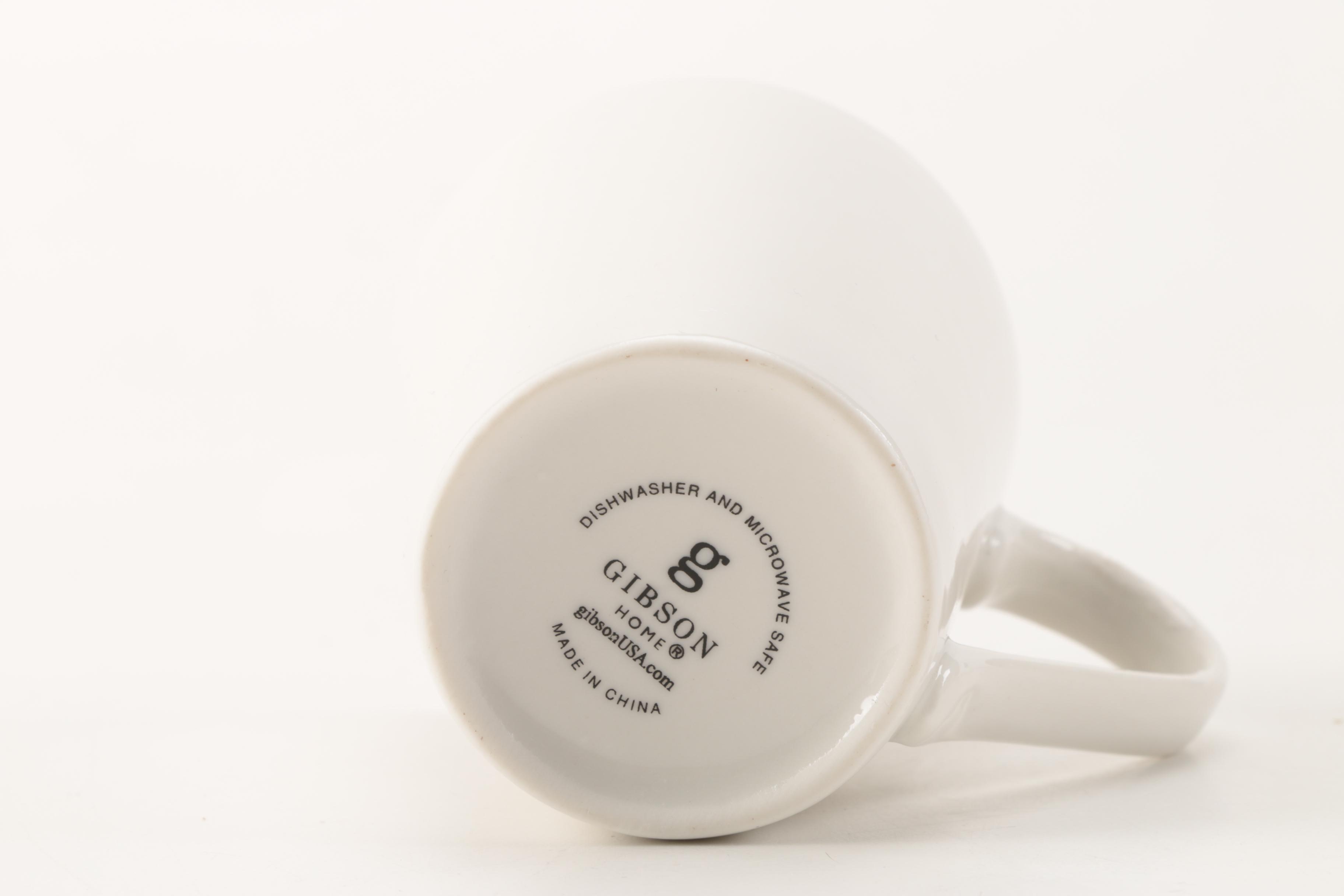 Modern White Tableware Set by Gibson Home