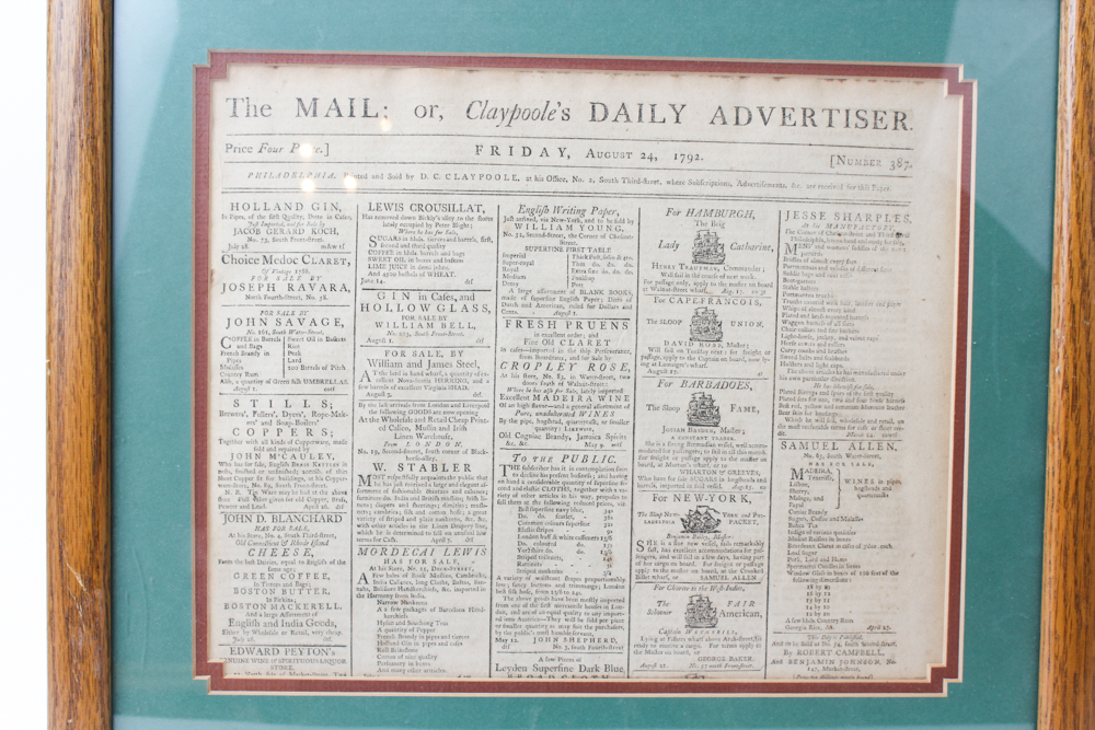 Three Antique Newspapers