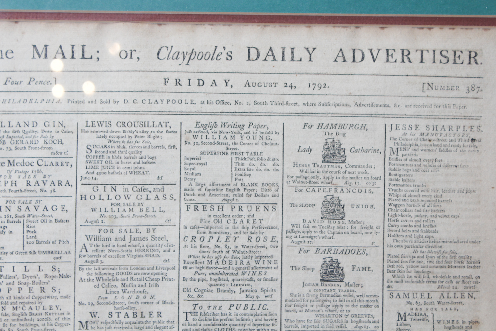 Three Antique Newspapers