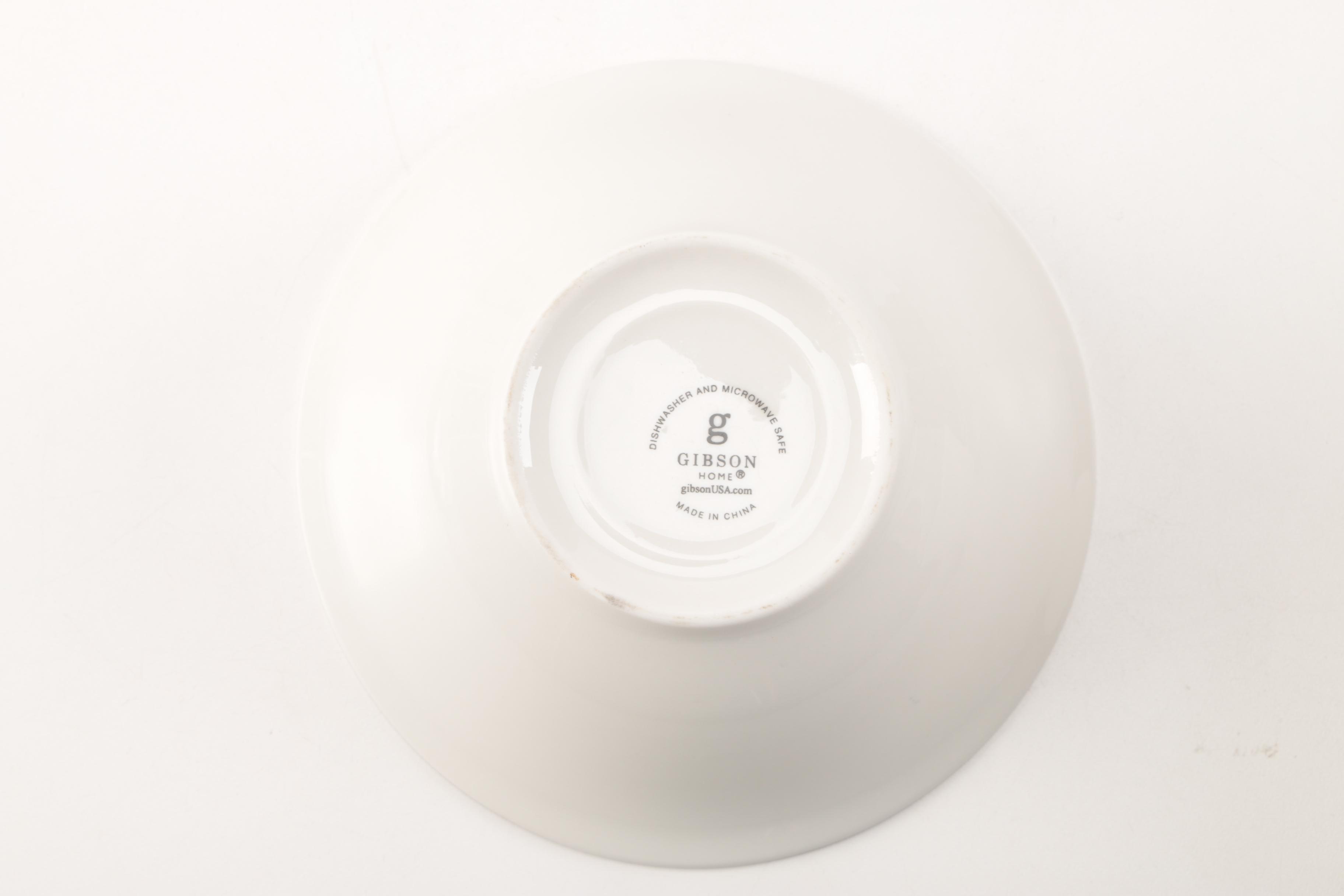 Modern White Tableware Set by Gibson Home