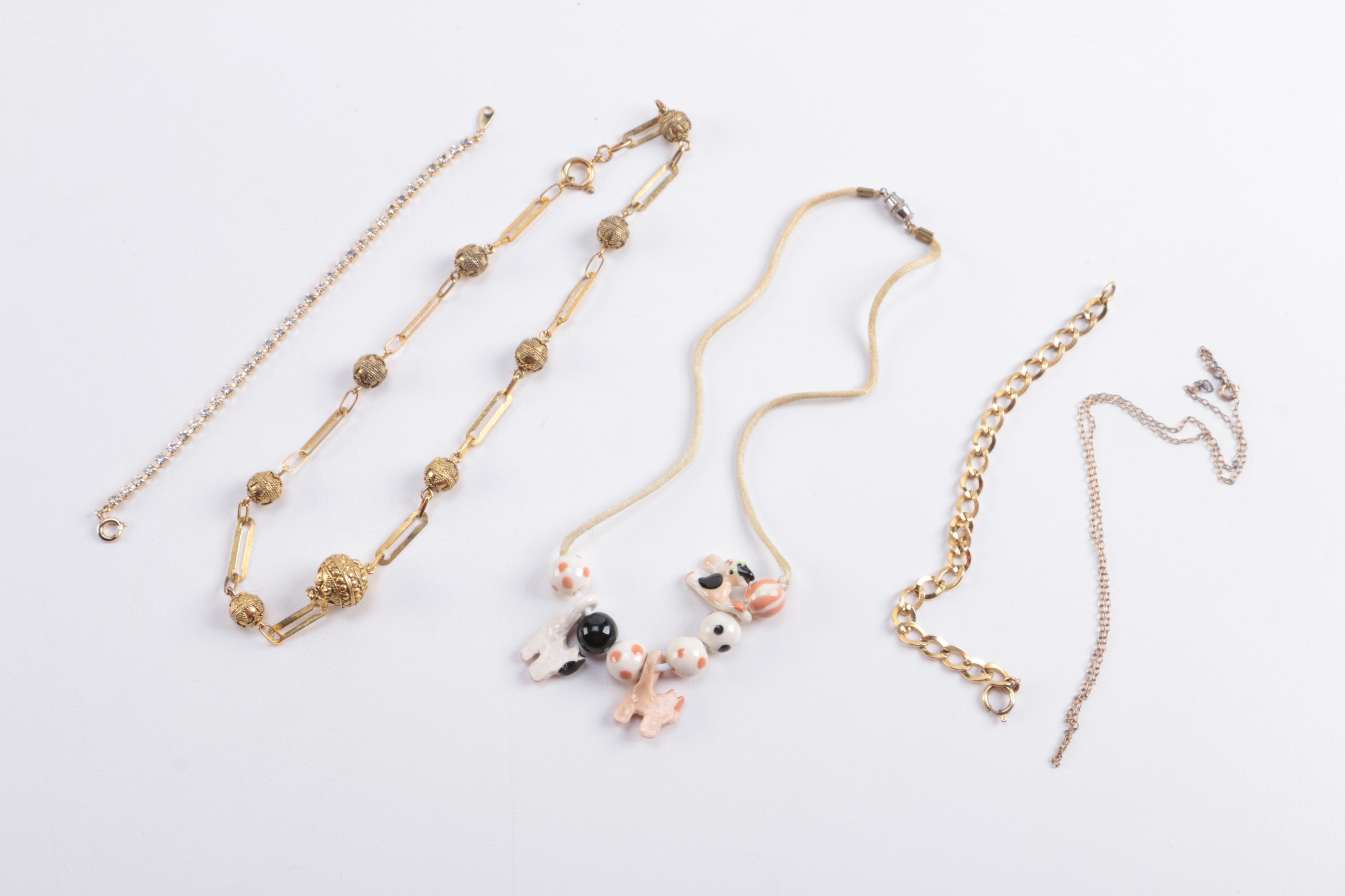 Assorted Costume Jewelry Including Beaded Necklaces