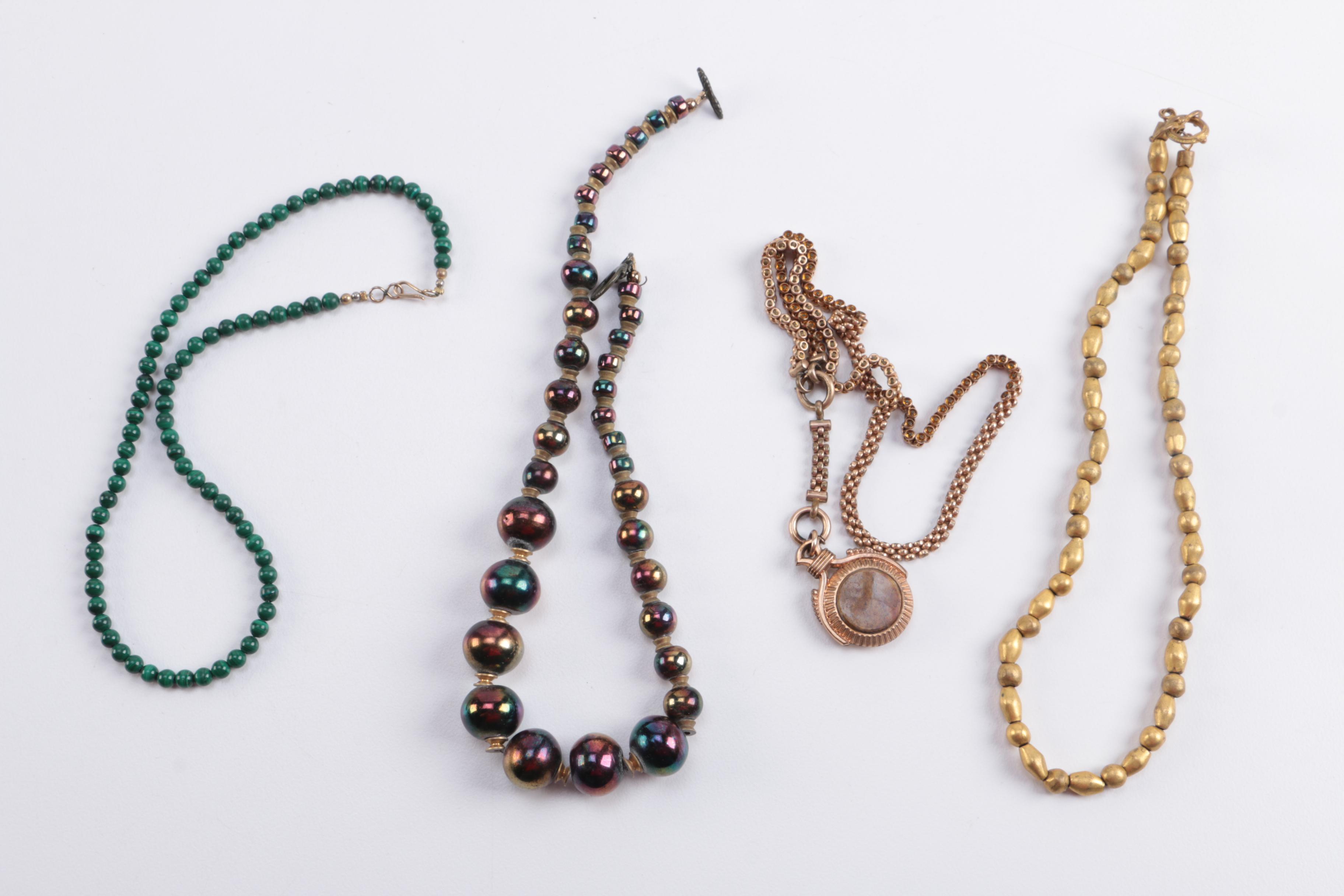 Assorted Costume Jewelry Including Beaded Necklaces