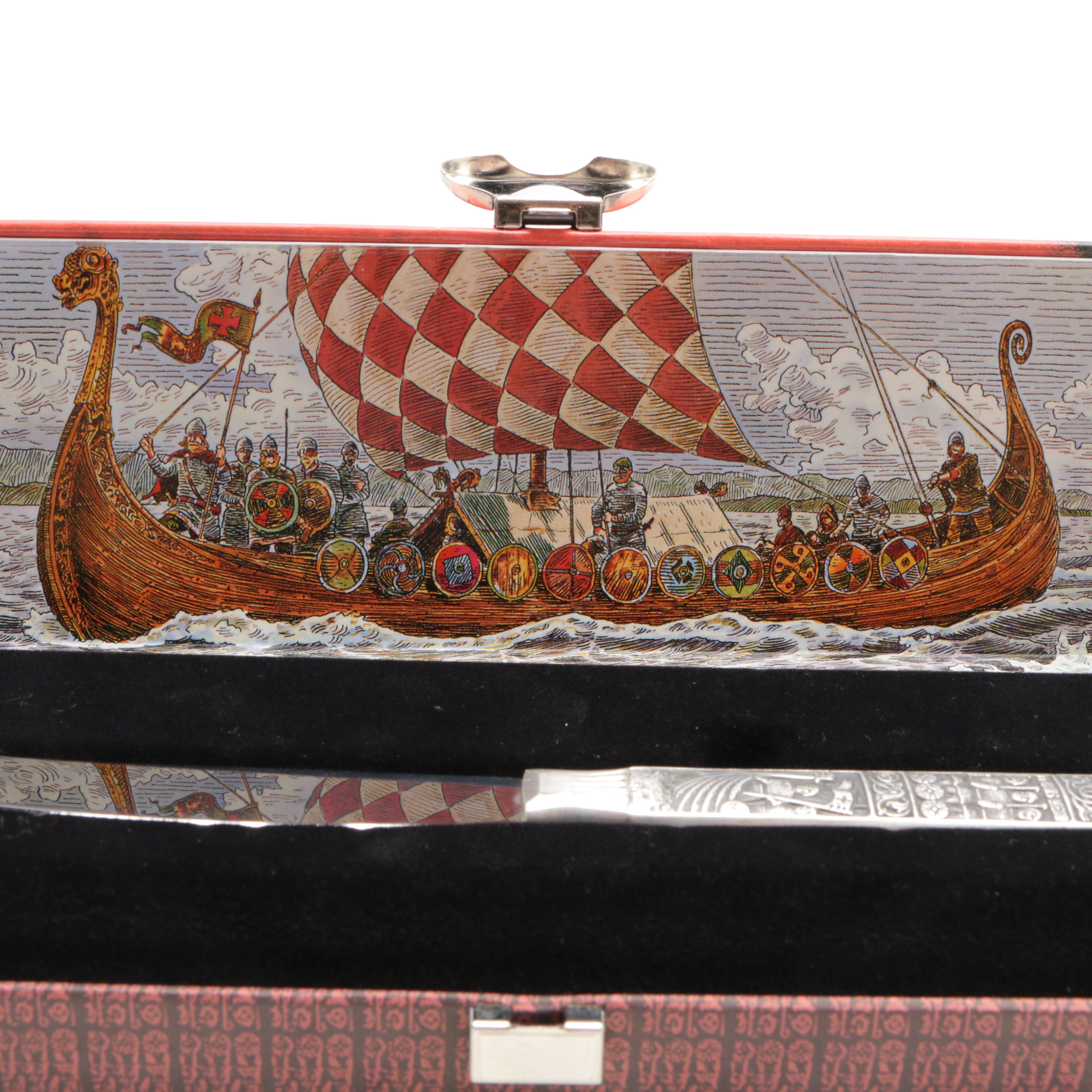 Norwegian Hardanger "Kongetinn" Pewter Cheese Knife