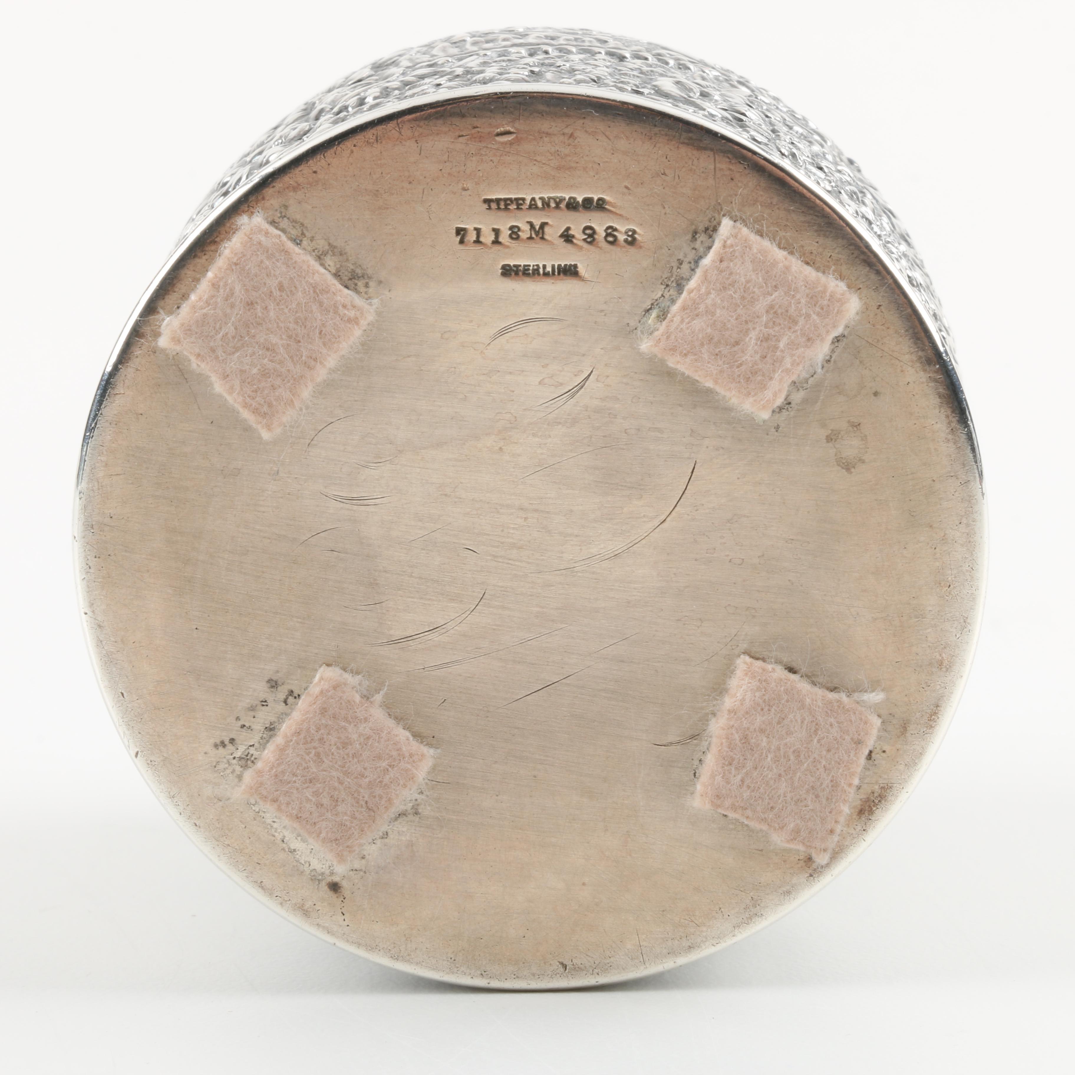 Tiffany & Co Sterling Silver Inkwell Circa 1873-91